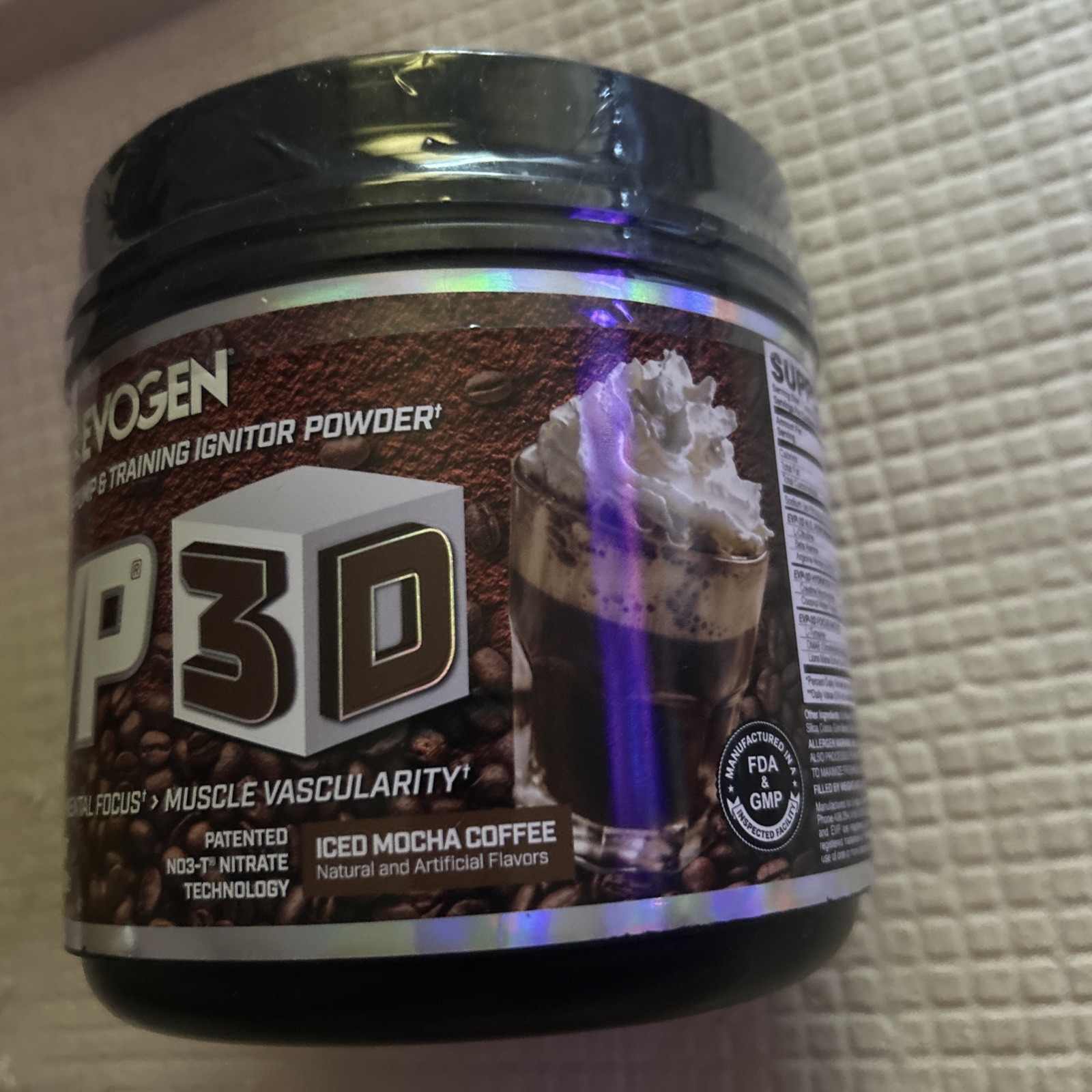Evogen EVP 3D Powder ~ Iced Mocha Coffee ~ 19.2 oz ~ Exp 02/2027 ~ Sealed