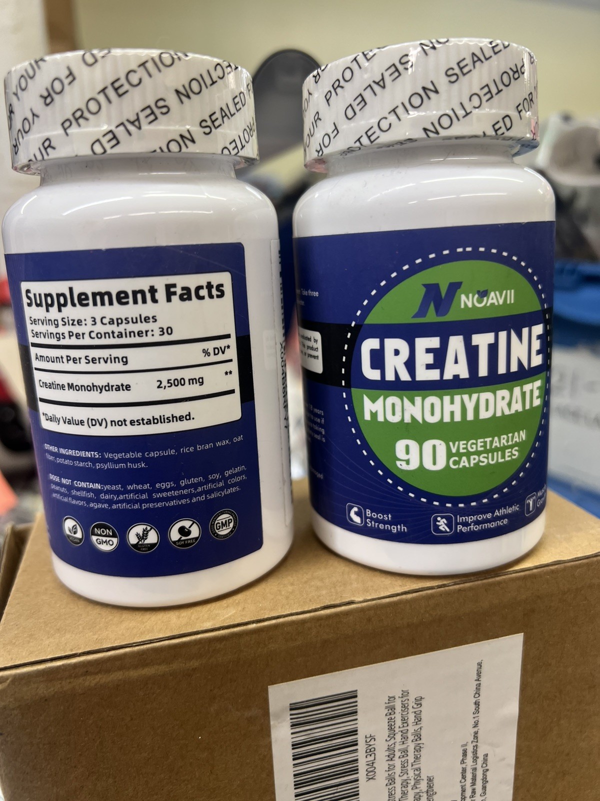 2 – NoavII Creatine Monohydrate Muscle Gain 180 Capsules Exp. 07/2026