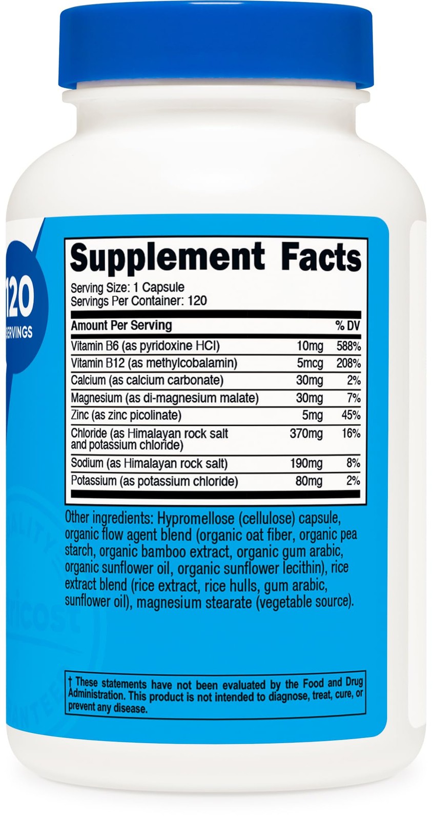 Nutricost Electrolyte Complex Advanced Hydration 120 Count (Pack of 1), Red