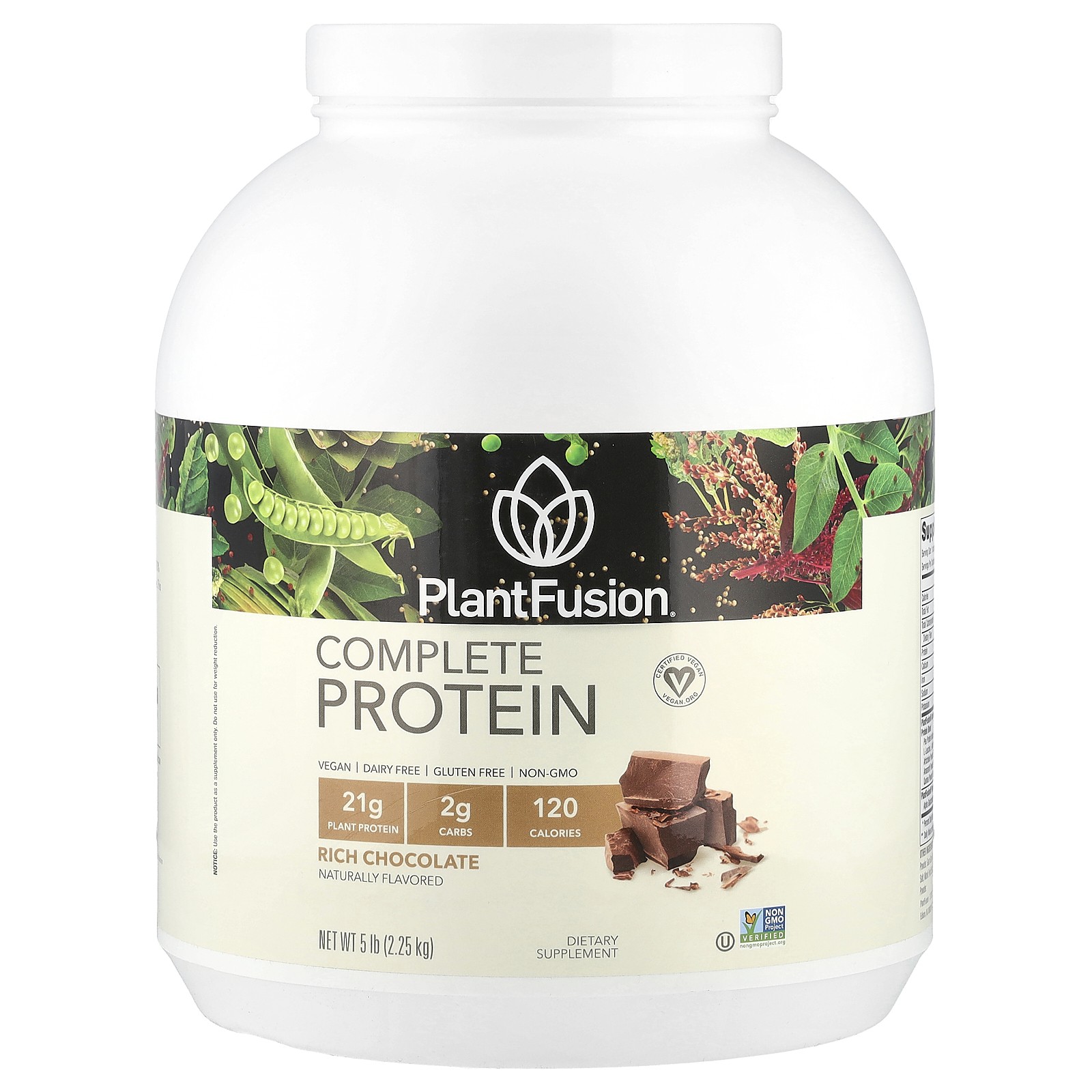 Complete Protein, Rich Chocolate, 5 lb (2.25 kg)
