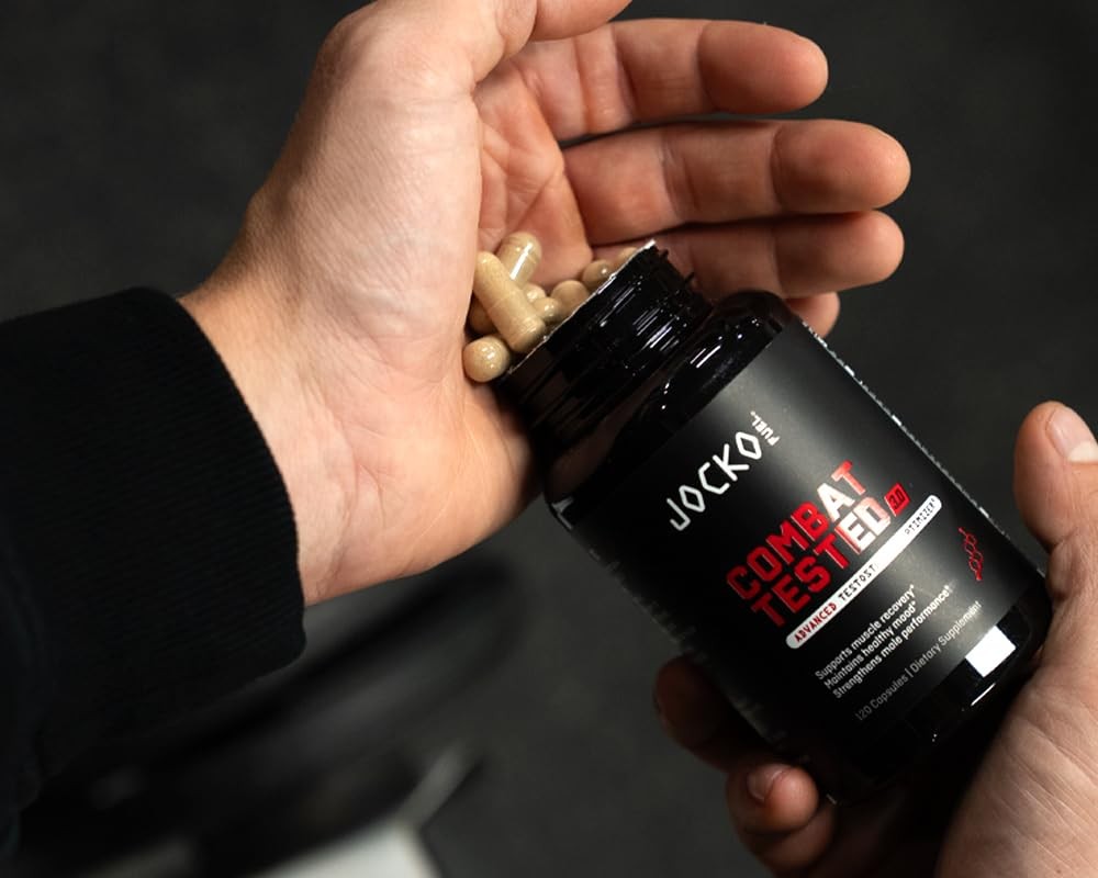 Jocko Fuel Test Booster for Men – Natural Endurance, 120 Count (Pack of 1)