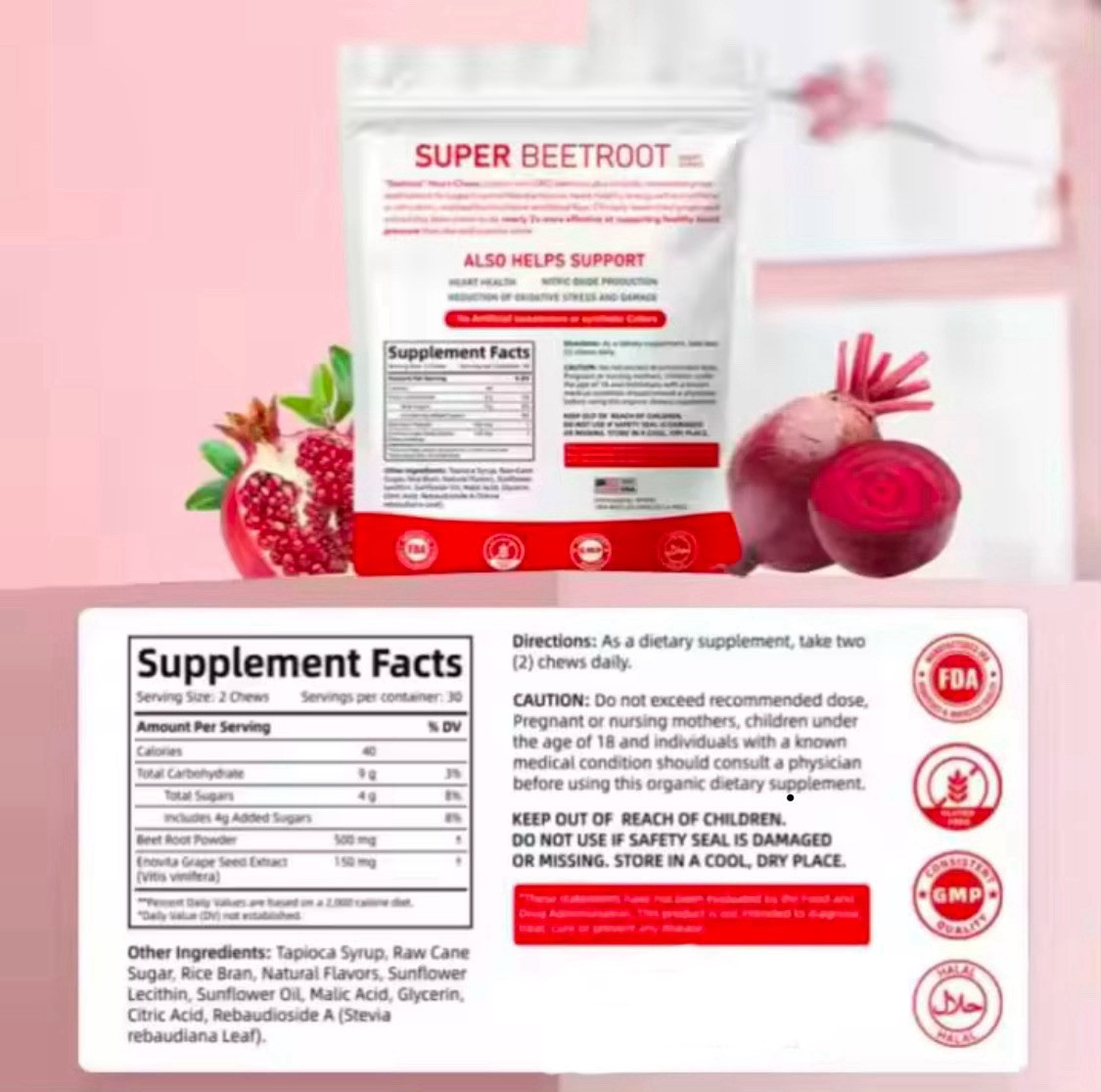Beetroot Gummies, Nitric Oxide and Blood Pressure Support