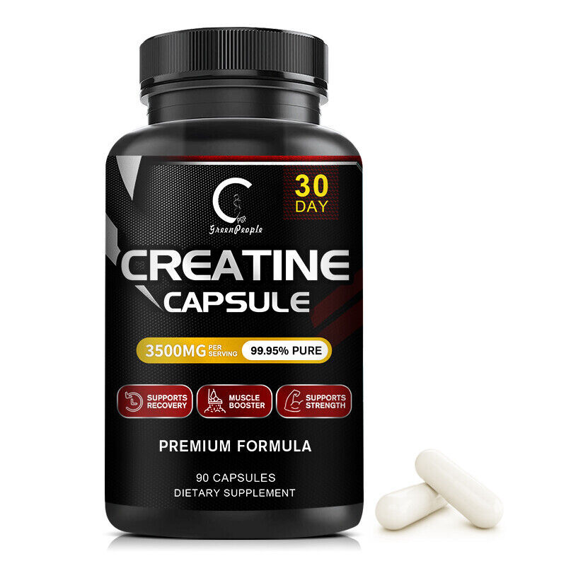 CREATINE Monohydrate Pills 3500mg Per Serving Muscle Growth Building Supplement