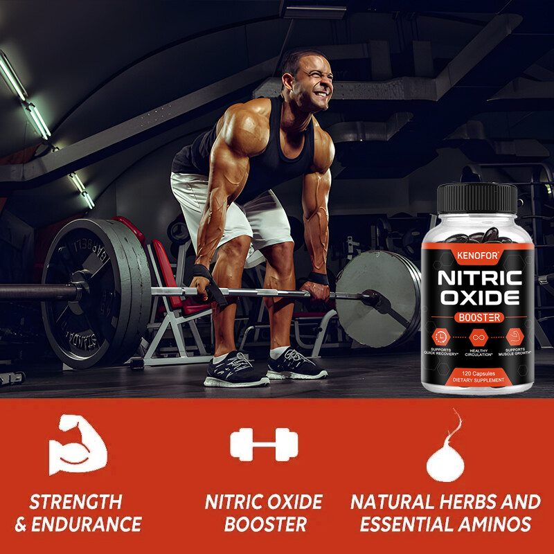 Nitric Oxide Booster L-Arginine, L-Taurine 60/120 Caps Sexual Health Support