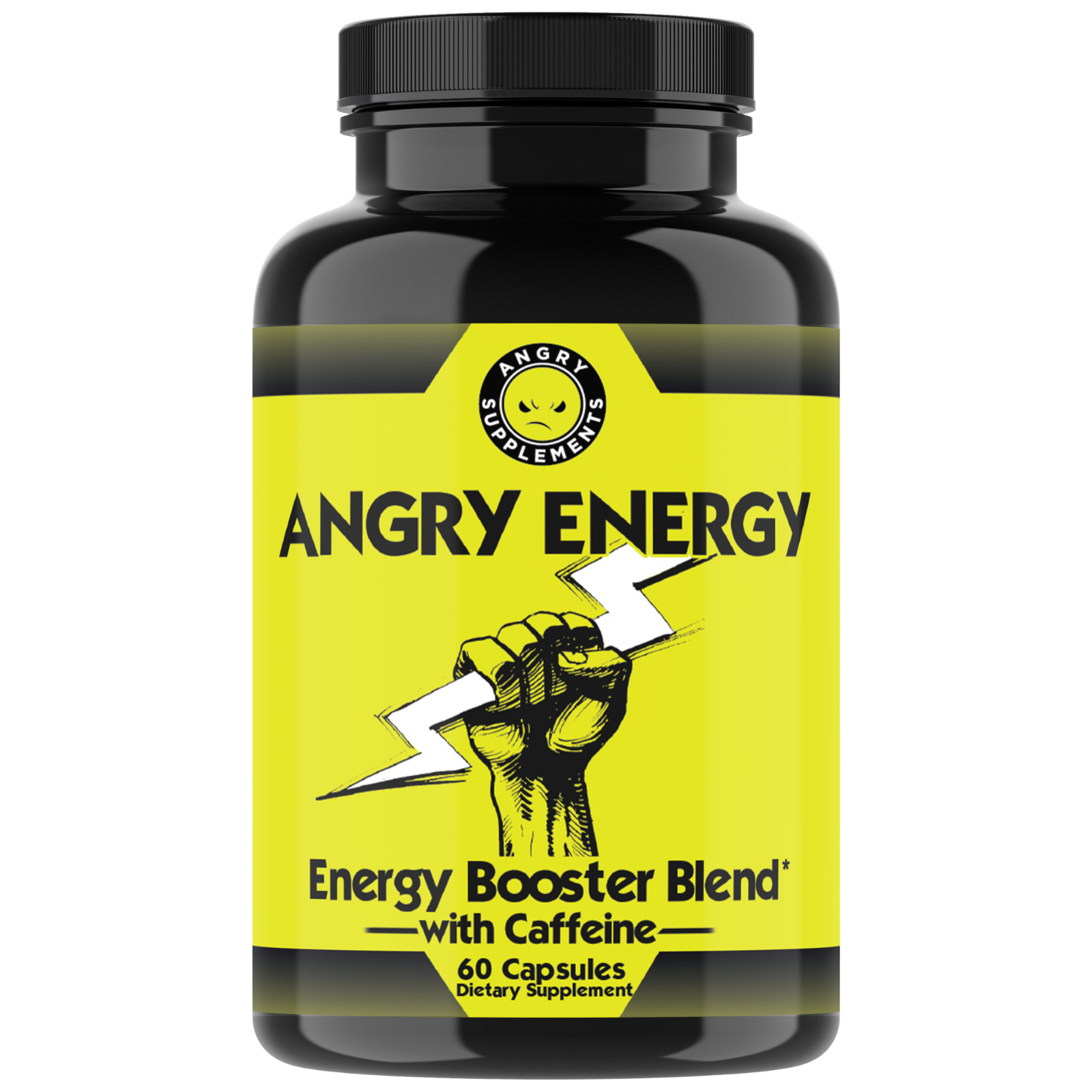 Angry Energy, All Natural Energy Booster with Caffeine and Garcinia Cambogia 6PK