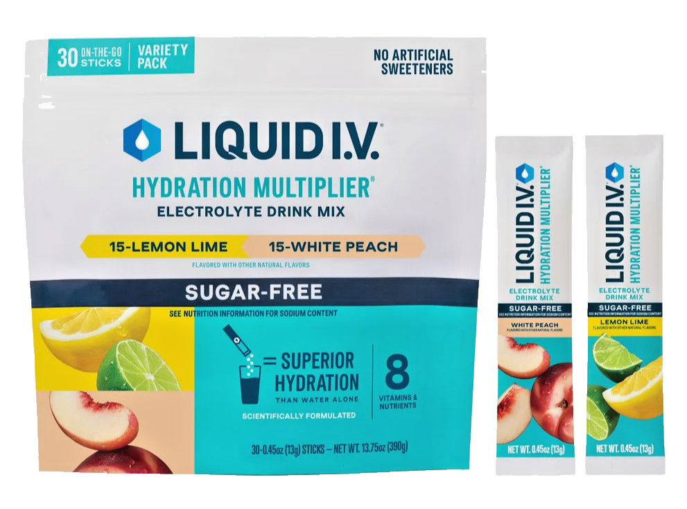 Liquid I.V. Hydration Multiplier Sugar Free Variety Pack 30 Stick Packs EXP-8/27