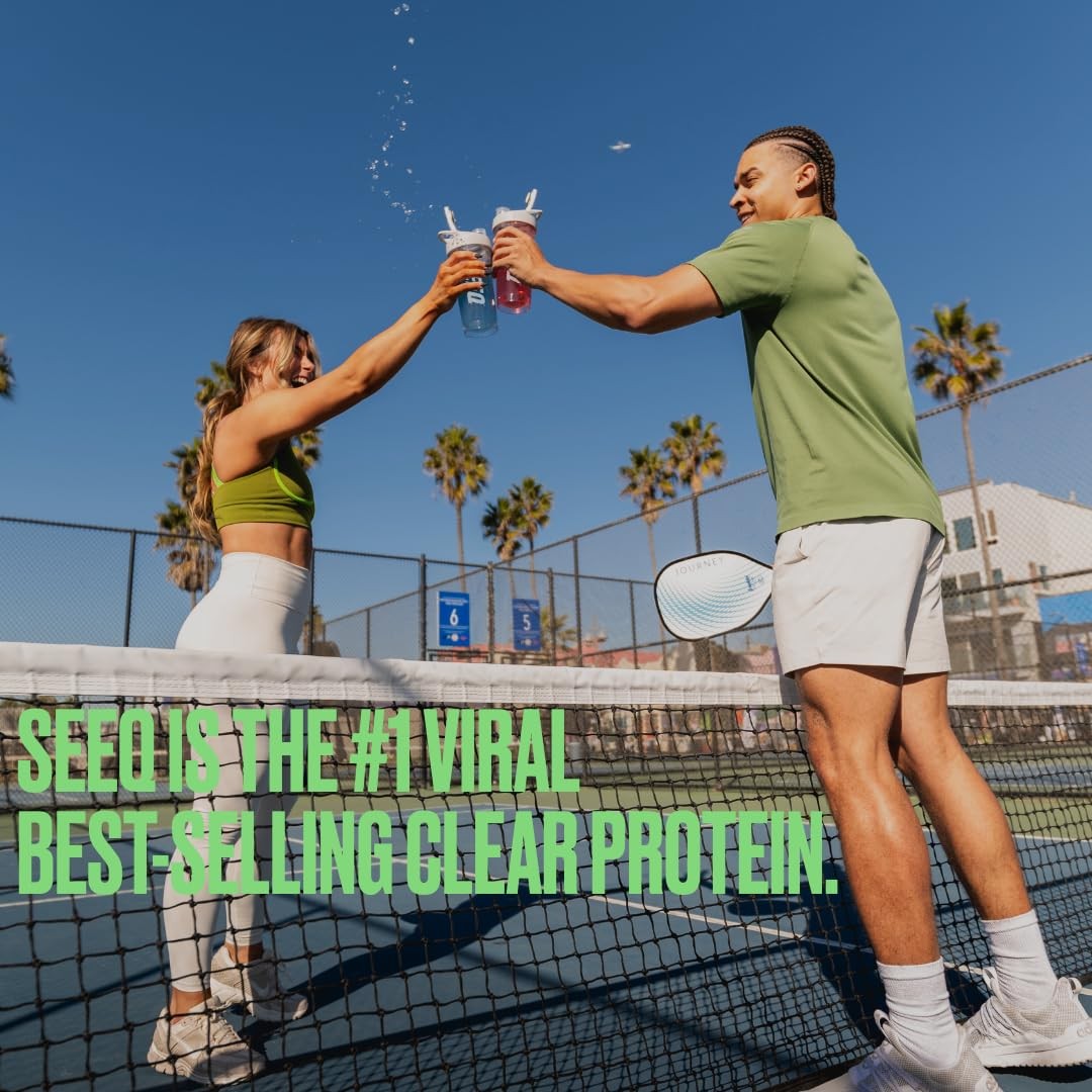 SEEQ Clear Protein Powder Watermelon Wave 22 Servings 22g Clear Whey Prote…