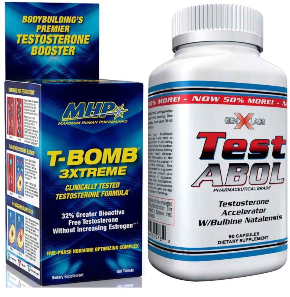 MHP T-Bomb 3Xtreme w/FREE Test-abol, Test Booster, Lean Muscle