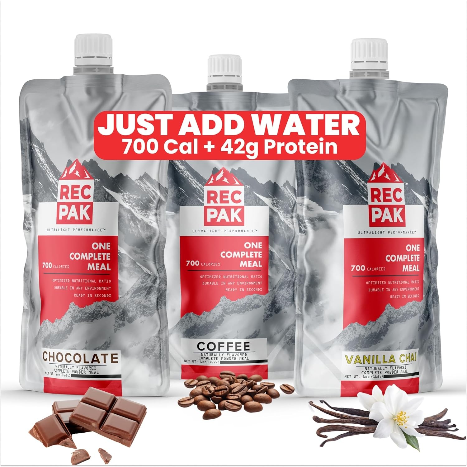 700 Cal 43g Protein Complete Nutrition No-Cook Lightweight Liquid Meal 3-Pack