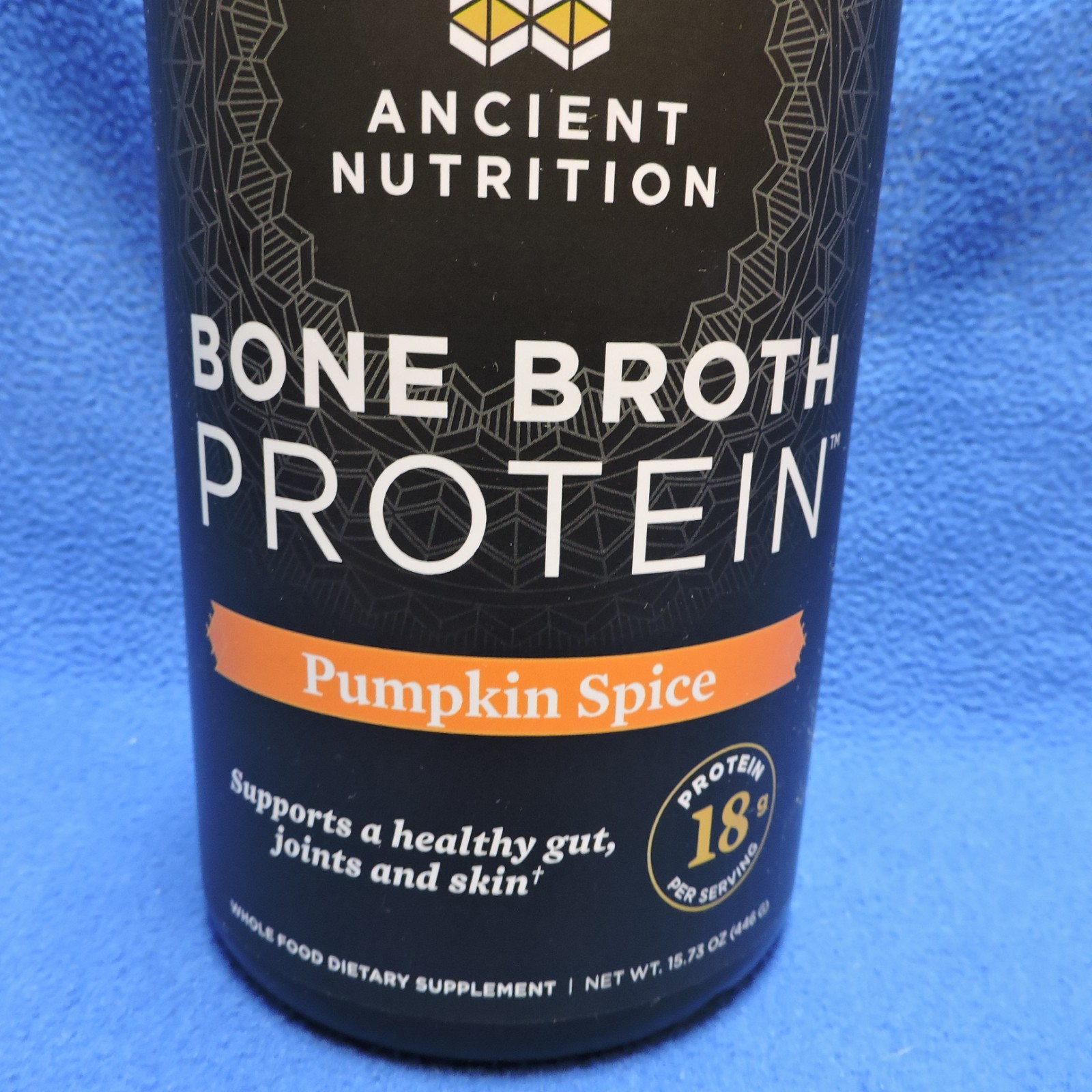 Ancient Nutrition Bone Broth Protein Pumpkin Spice 15.73 oz exp 06/12/2027