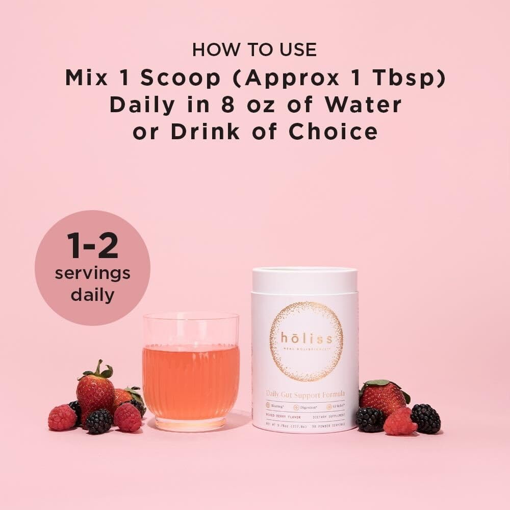 Daily Gut Health Kit – 6-in-1 All Natural Supplement, Bloat & Gas Aid, GI Lin…