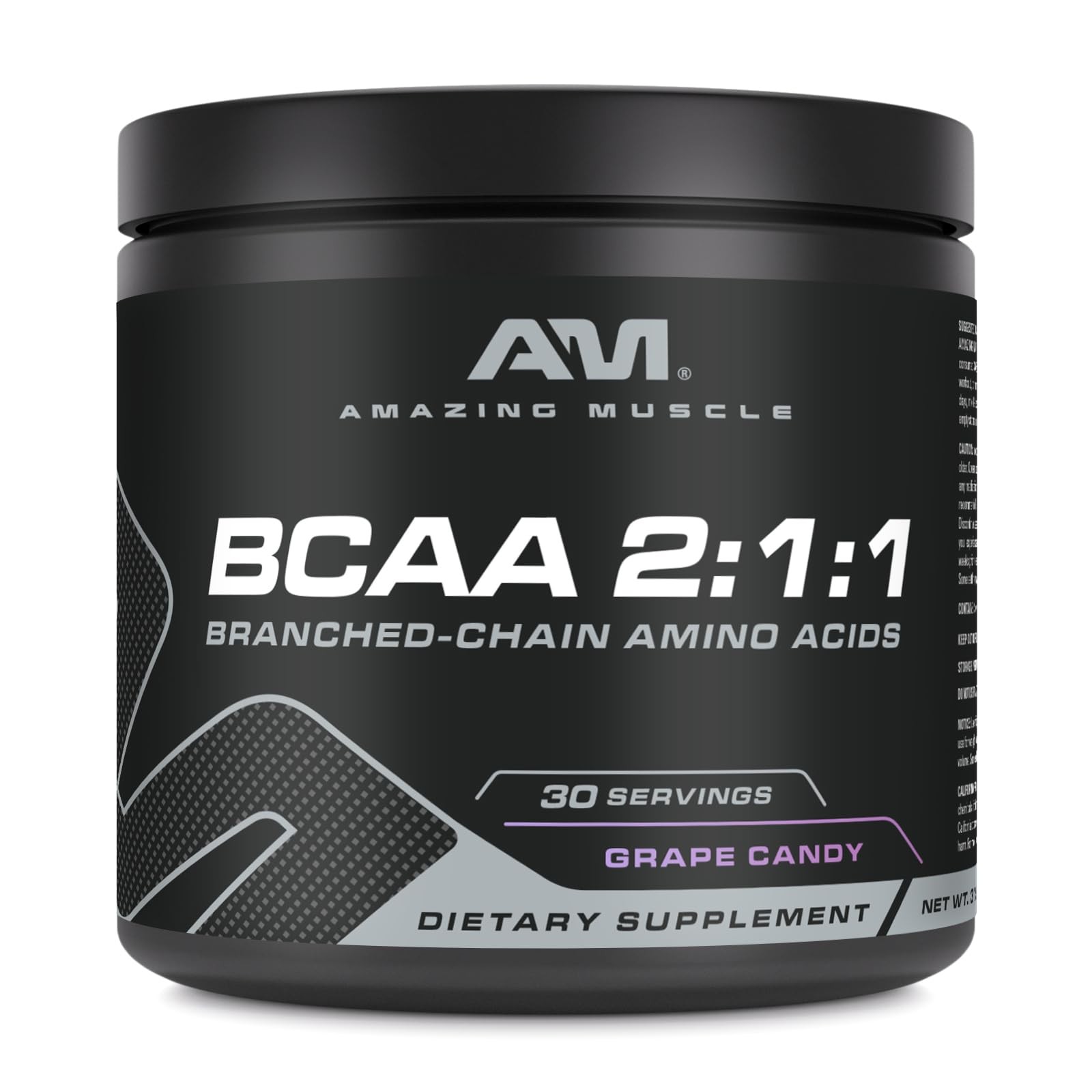 Amazing Muscle BCAA 2:1:1 | 30 Servings | Natural 11.11 Ounce (Pack of 1)