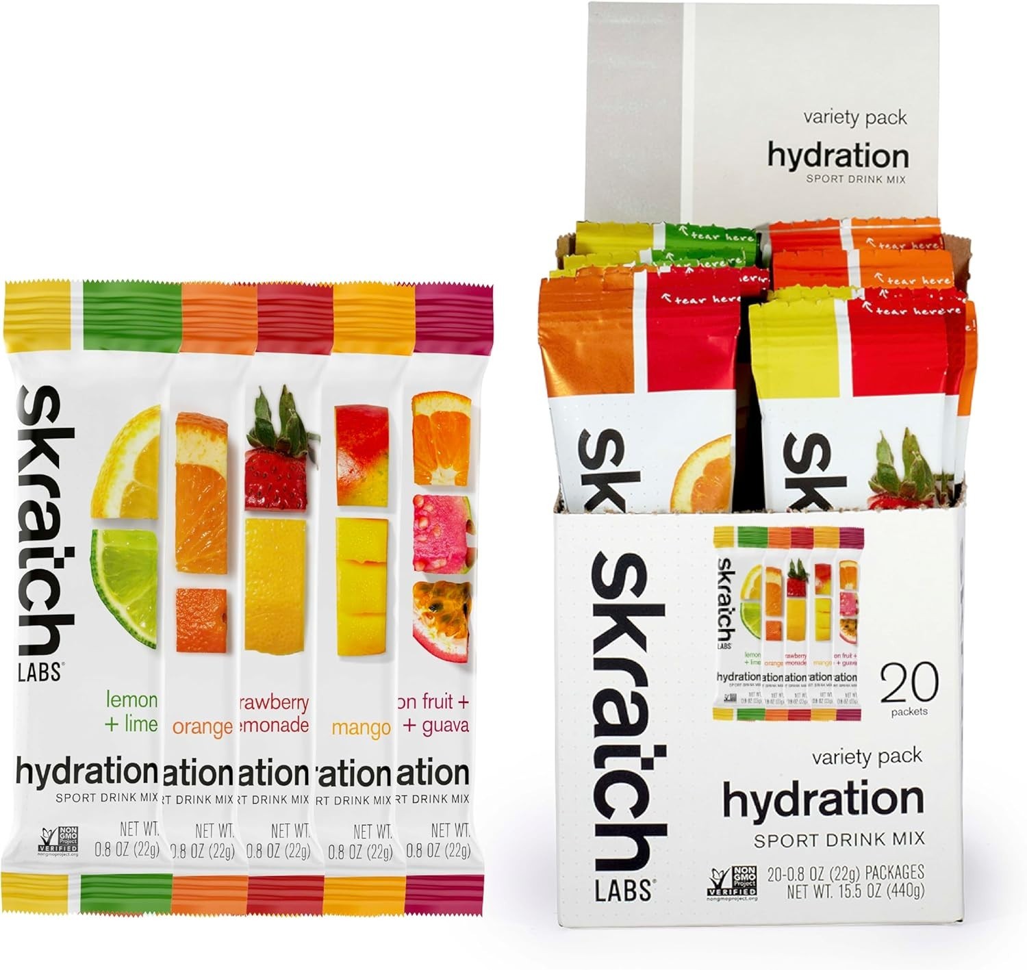 Hydration Packets – Hydration Drink Mix, Variety Pack 20 Single Serving Packe…