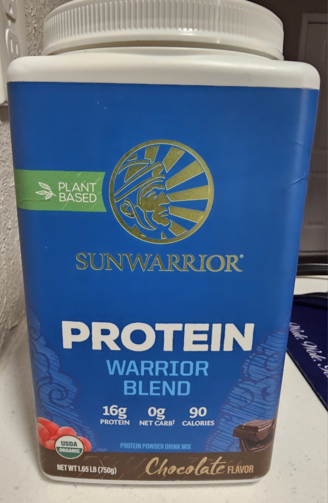 Sunwarrior Warrior Blend Vegan Protein Powder, 26.4oz – Chocolate
