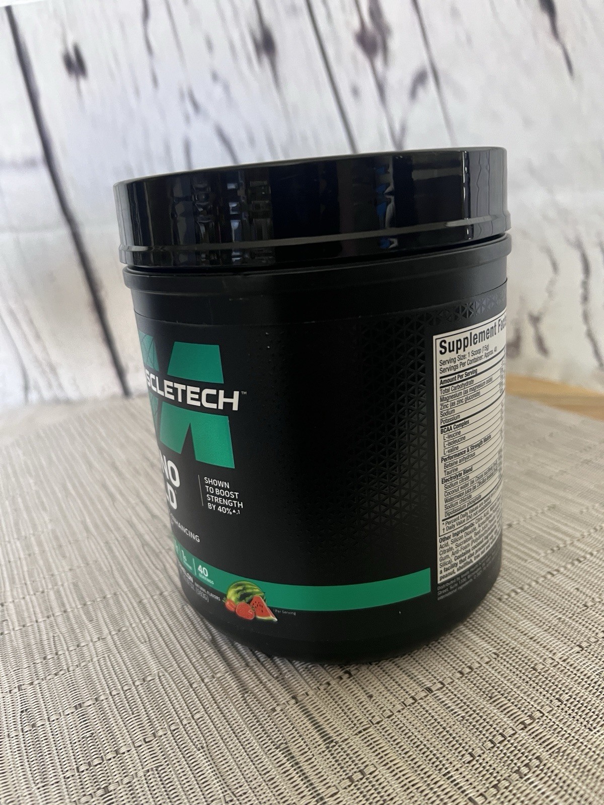 2-Pack MuscleTech BCAA Powder -Men & Women Strawberry Watermelon Boosts Strength