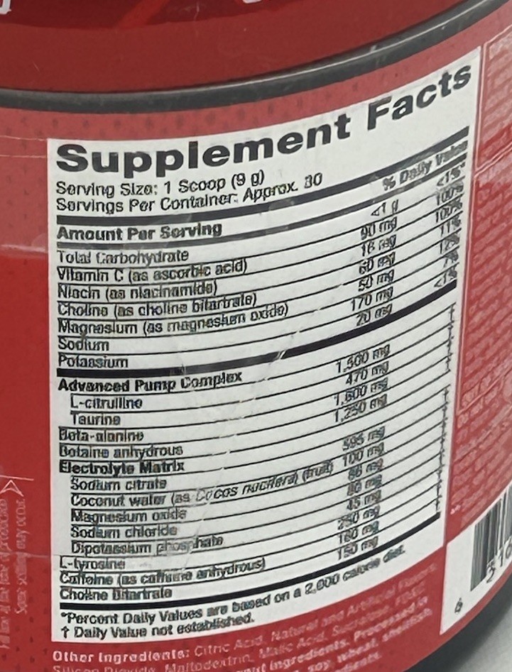 Six Star Pre-Workout Explosion Fruit Punch Powder 2 Pack Exp 06/2027