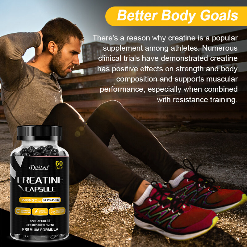 Creatine Monohydrate 3500mg – 120 Capsules – Creatine Capsules Muscle endurance