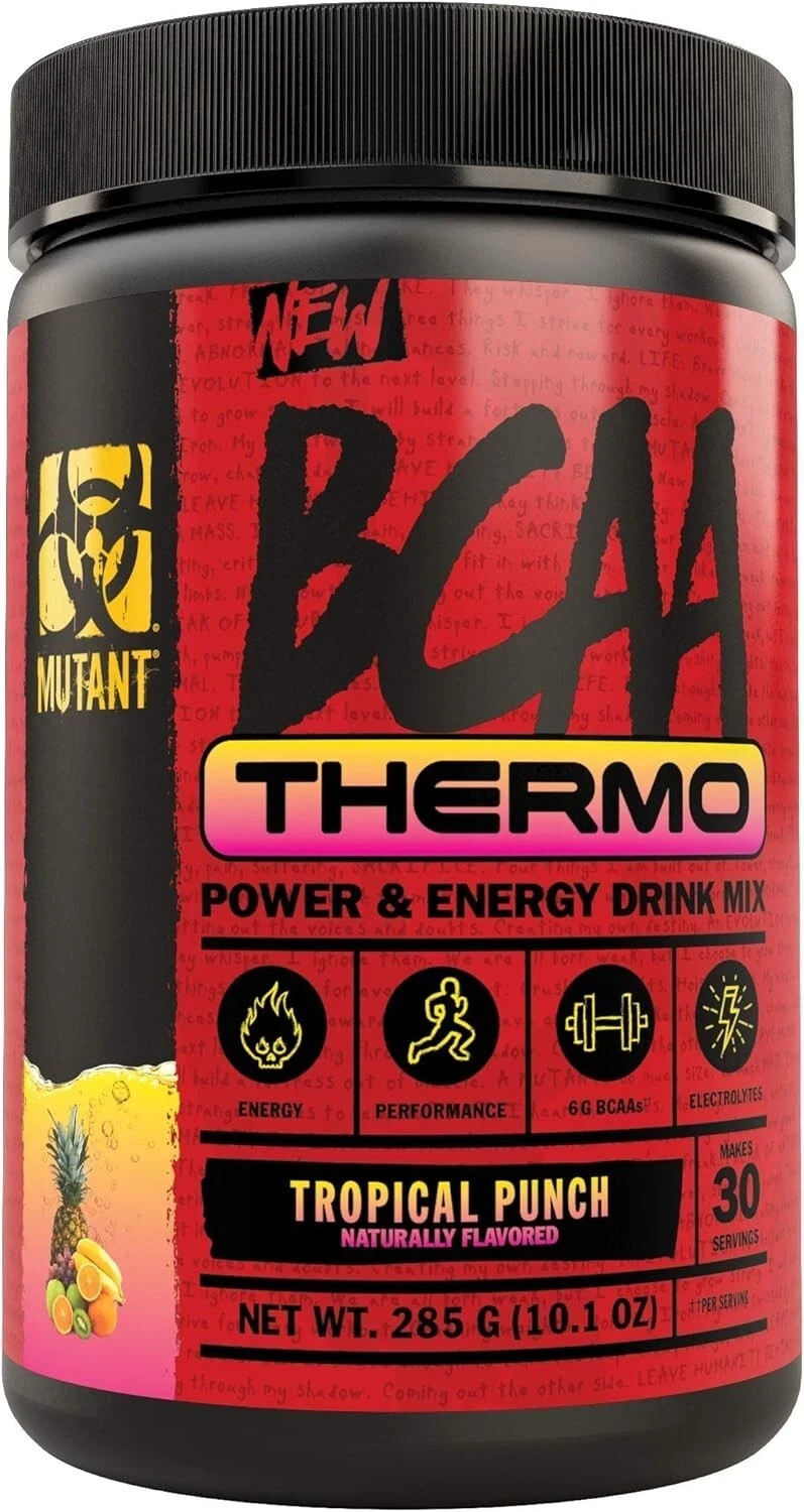 Mutant BCAA Thermo, Blue Raspberry,Tropical Punch. Candy Crush,(30 serve)