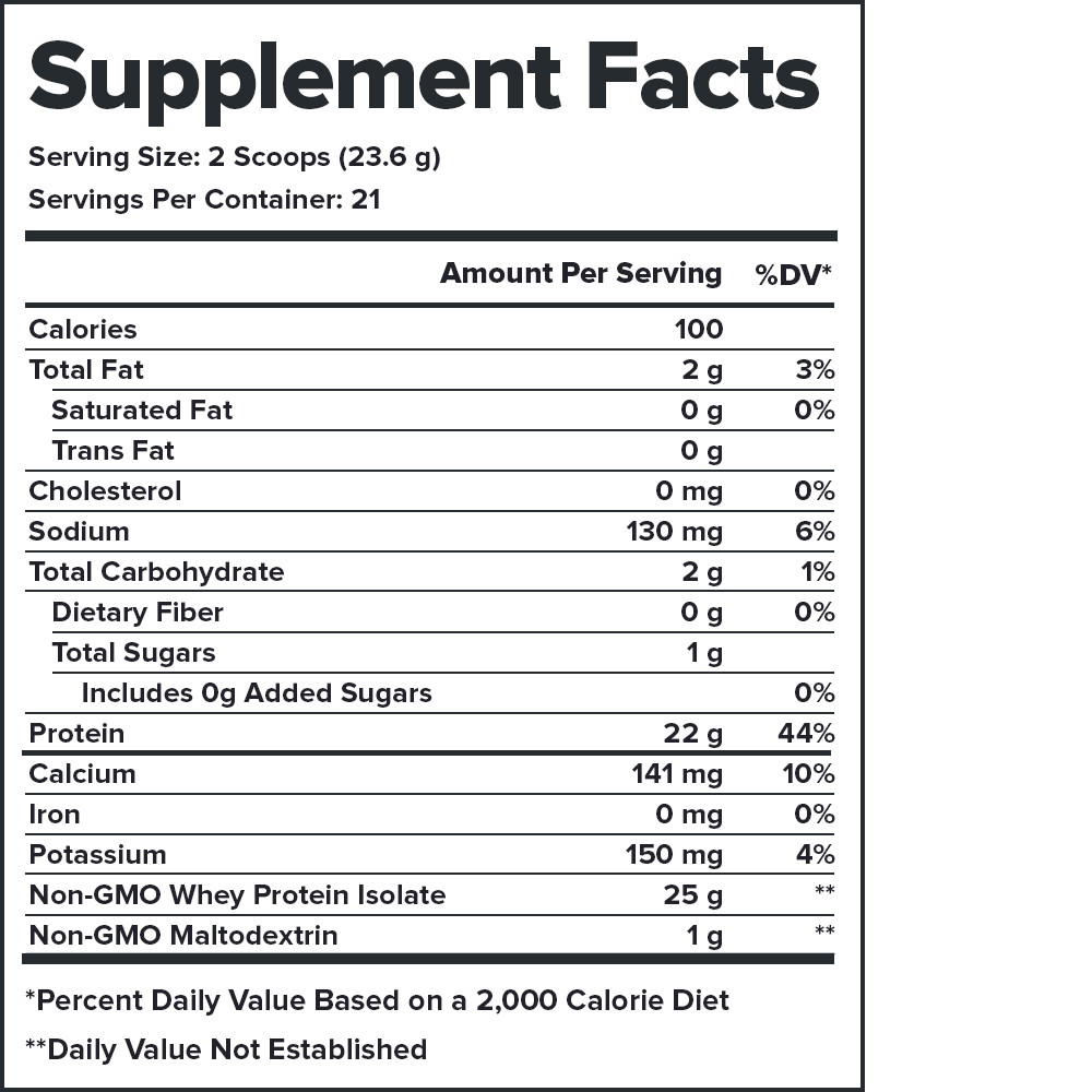 Legion Whey+ Whey Isolate Protein Powder, French Vanilla, 30 Servings