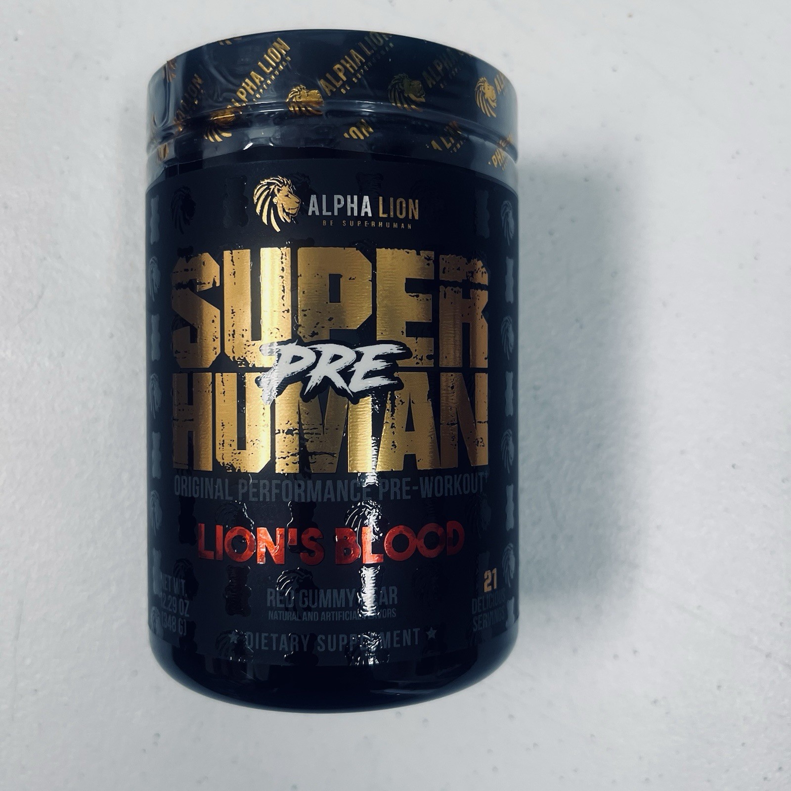 Alpha Lion Superhuman Pre Pre-Workout . Lion’s Blood. 21 Servings.