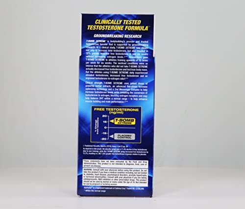 Maximum Human Performance Mhp T-Bomb 3Xtreme Clinically Tested Testosterone