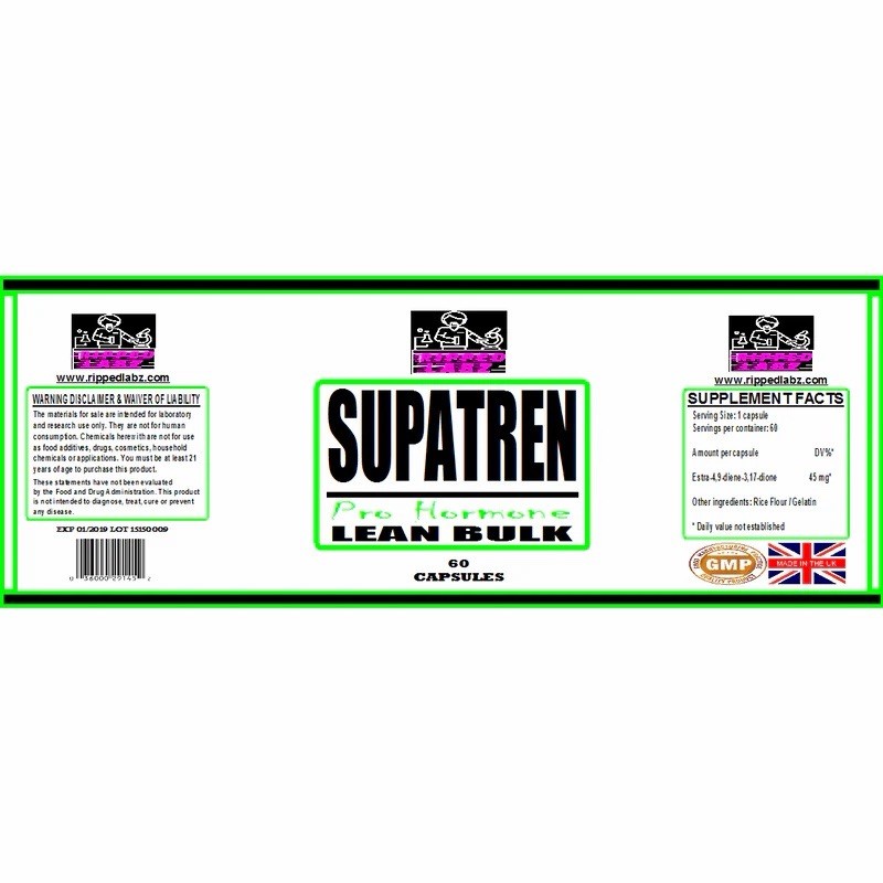 *HARDCORE* SUPATREN (60 Caps x 45mg) | MUSCLE BUILDER | FAST FREE SHIPPING