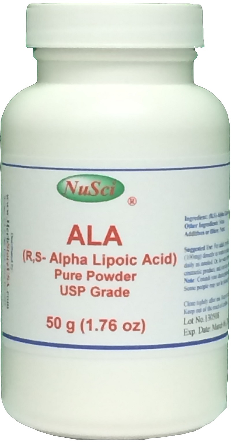 100% Pure ALA Alpha Lipoic Acid R,S- ALA Powder 500g (1.1lb) USP antioxidant