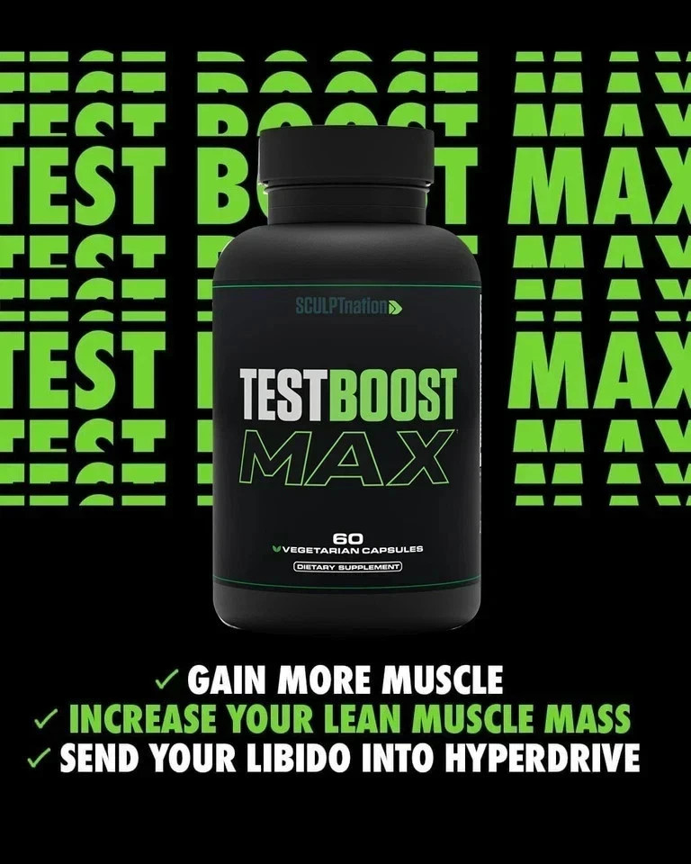 TEST BOOST MAX Sculptnation Testosterone Build Muscle Men Fat weight Loss, FS!