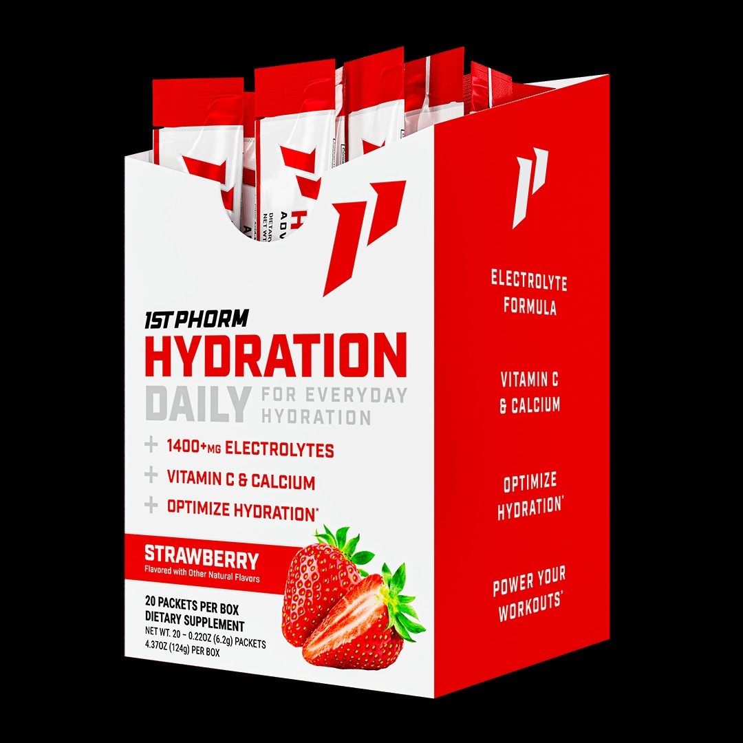 1st Phorm Hydration Packets 60ct EXP 7/2027 Strawberry Lemonade Citrus