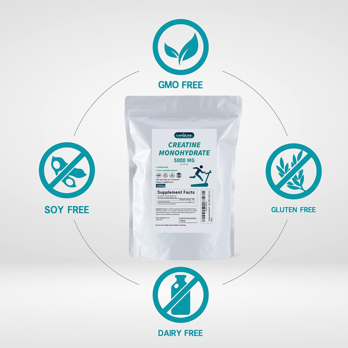 2LB-10LB Creatine Monohydrate Powder Micronized Creatine 5000mg(5g) Per Serving