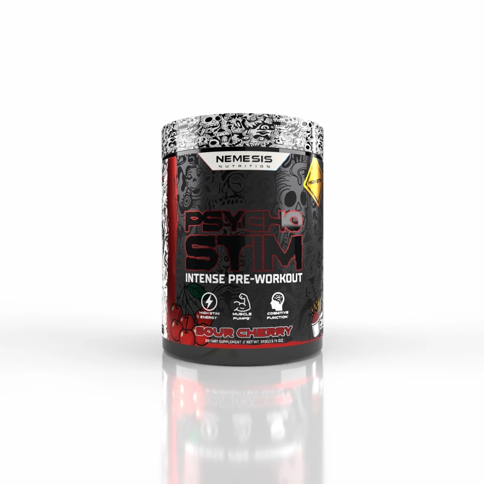 PSYCHO STIM HIGH STIM PRE-WORKOUT – SOUR CHERRY