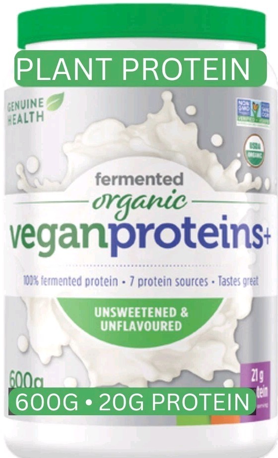 Genuine Health Fermented Organic Vegan Protein 20 Servings Unflavoured
