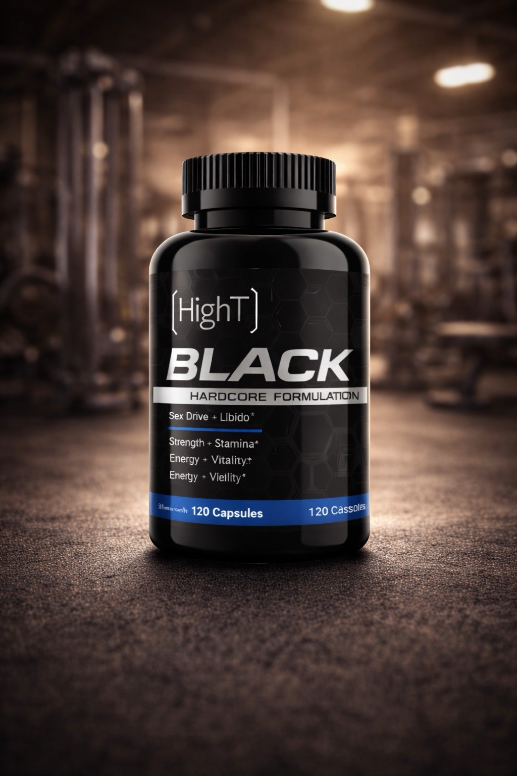 High T Black Testosterone Booster – Strength, Stamina & Sex Drive | 120 Caps