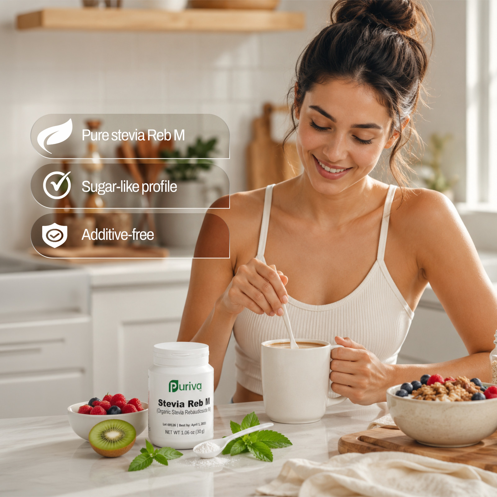 Stevia (Reb-M) Powder – bulk wholesale powder trusted retailer Puriva Nutrition