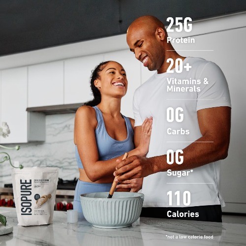 Isopure Zero Carb Protein Powder -1lb: Unflavored, 25g Whey Protein Isolate Per