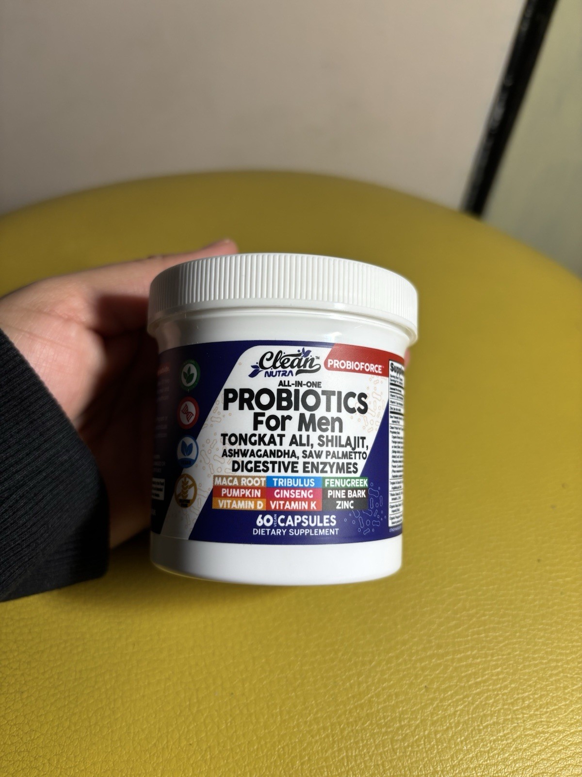 Clean Nutra Probiotics for men “All in one” designed for men.