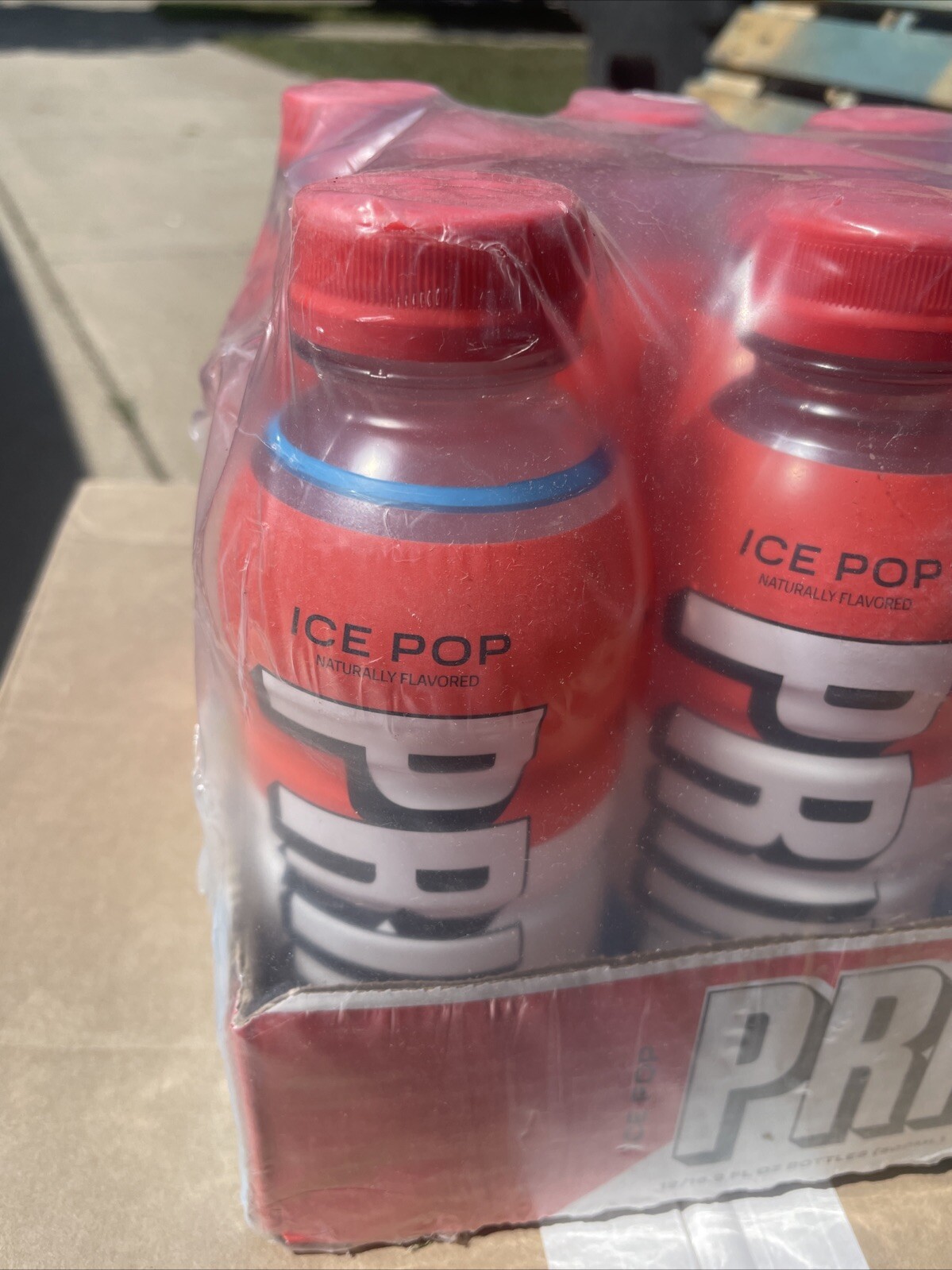 PRIME Hydration Drink Print Error RED WHITE & BLUE “ICE POP”  🔴⚪🔵 16.9oz 500ml