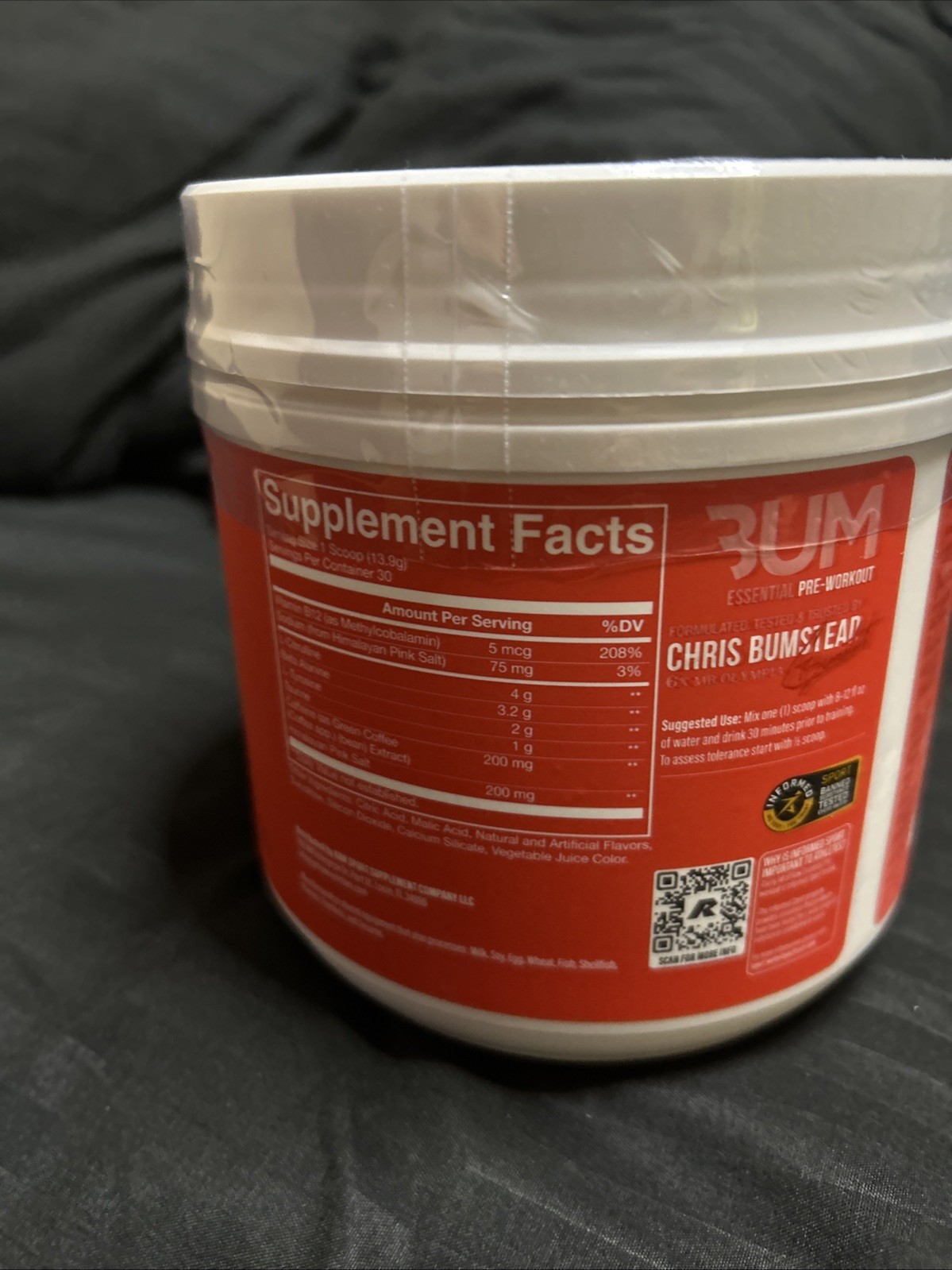 RAW NUTRITION ESSENTIAL PRE WORKOUT POWDER, Fruit Burst, 30 Servings