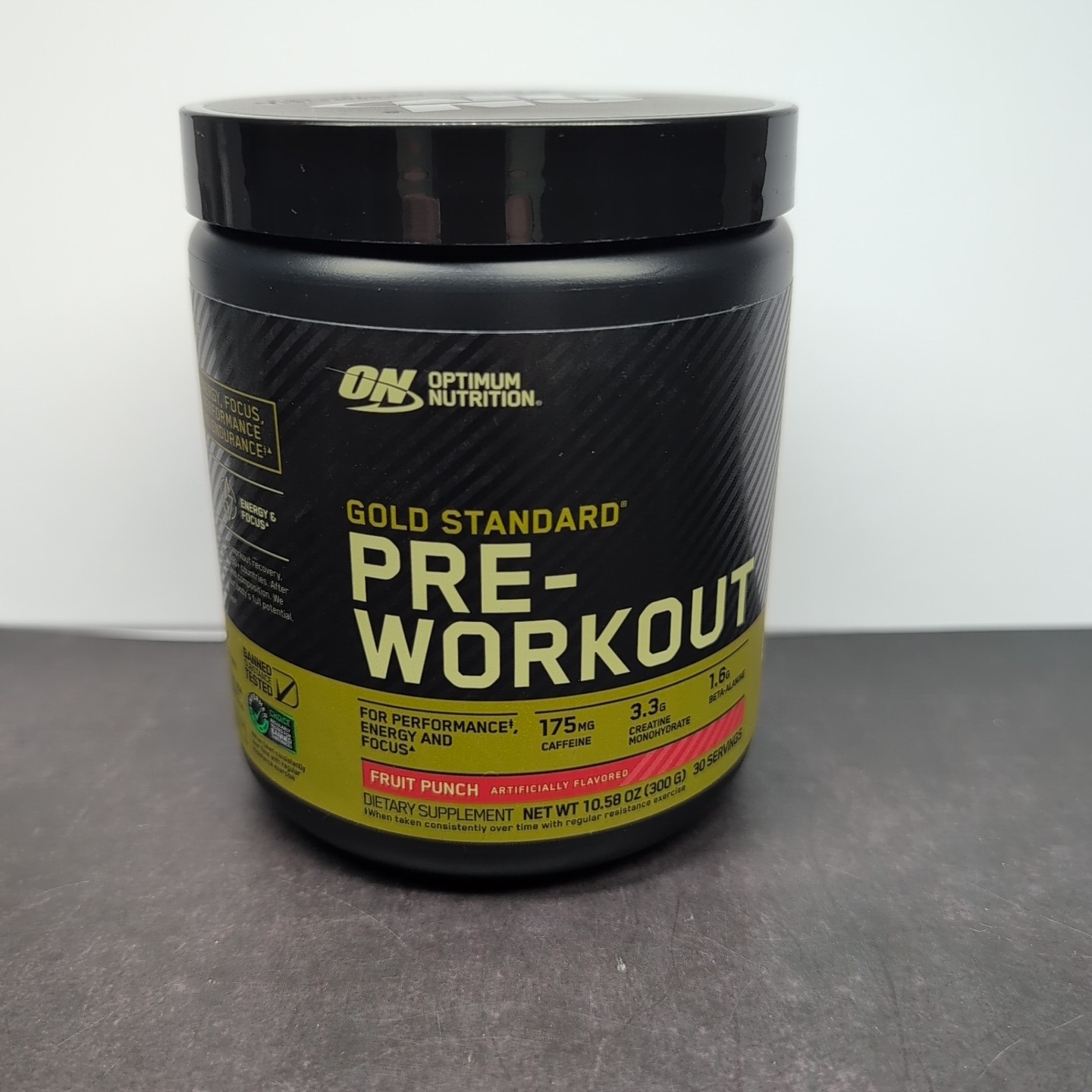 Optimum Nutrition Gold Standard Pre-Workout Fruit Punch 10.58 oz 01/06/2027