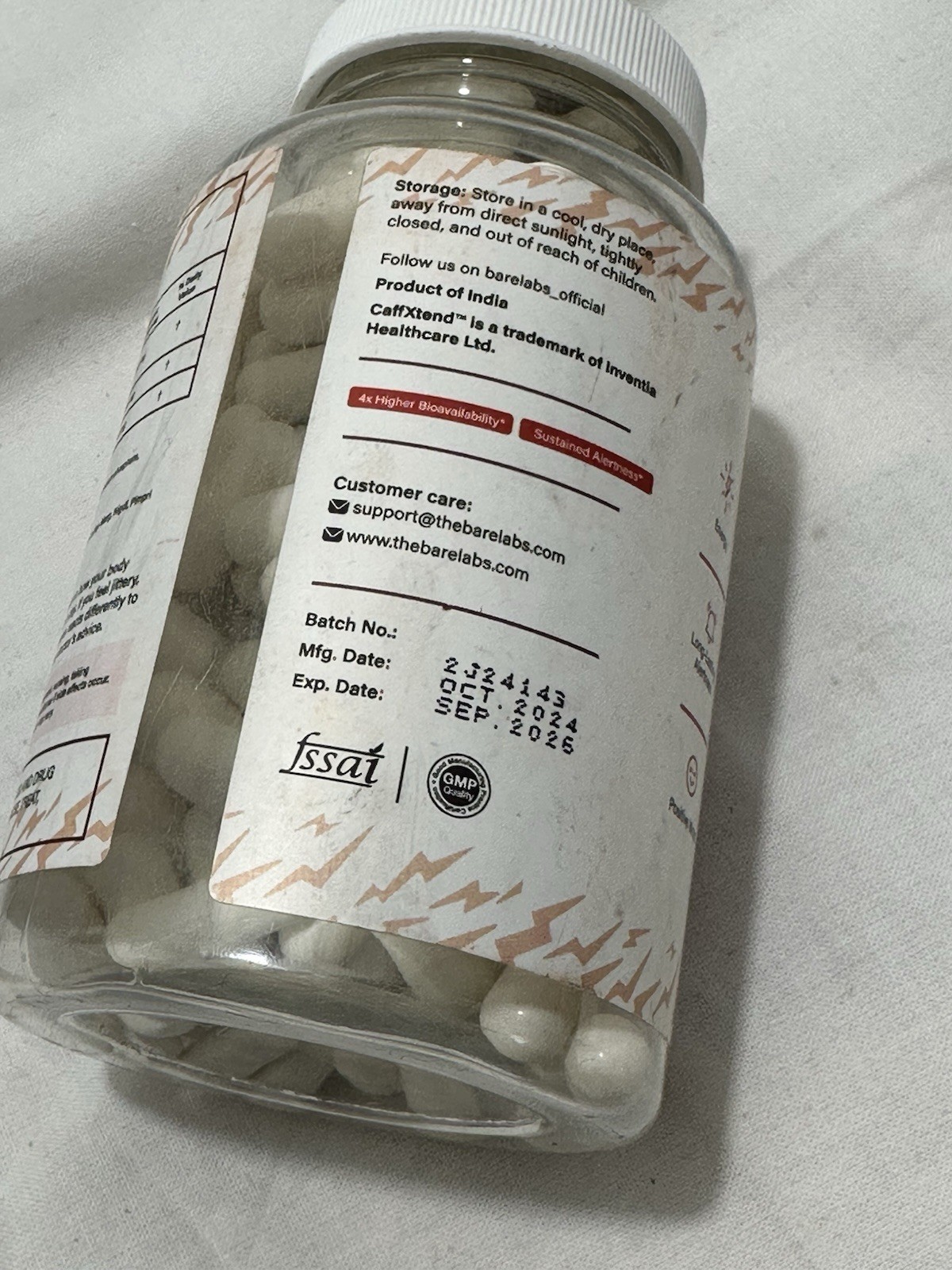 Ultra Caffeine 200mg Extended Release Caffeine X 100mg L-Theanine 120 Caps 9/26