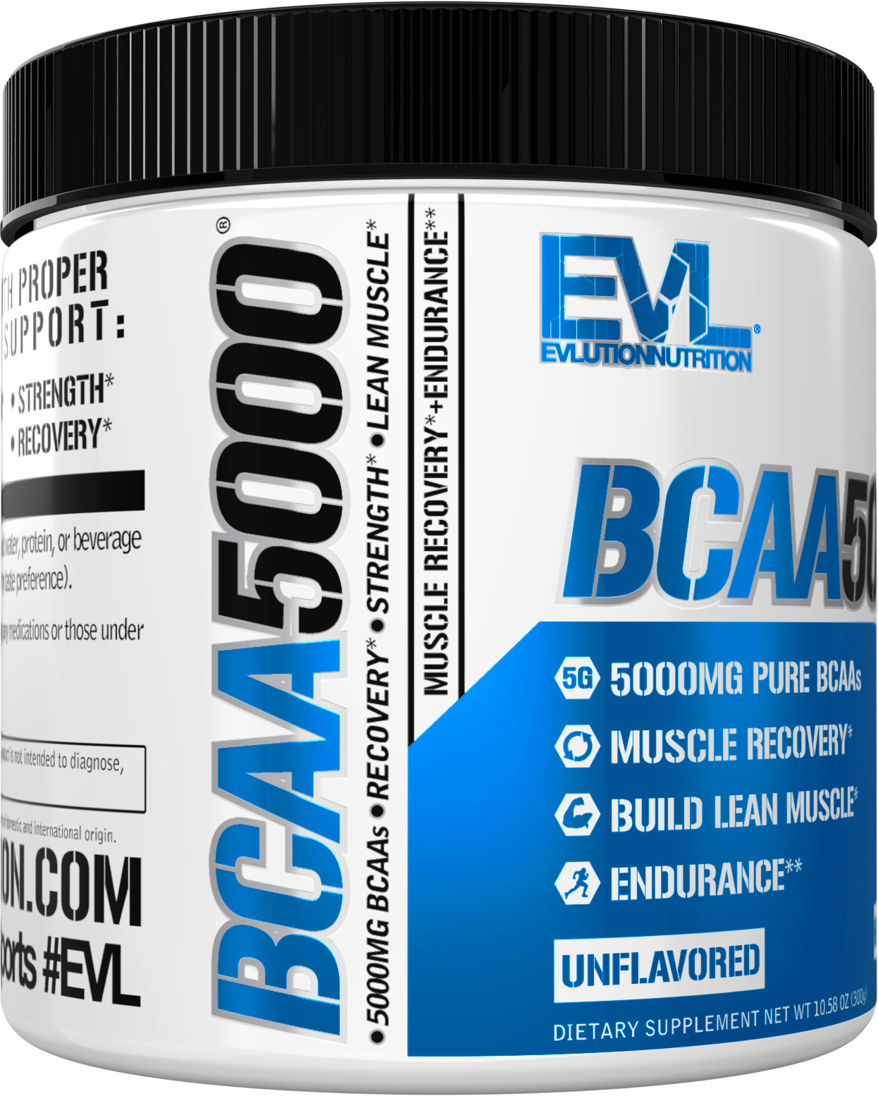 Evlution Nutrition BCAA 5000 – Stim Free Pre Workout – Amino Acid – 60 Servings