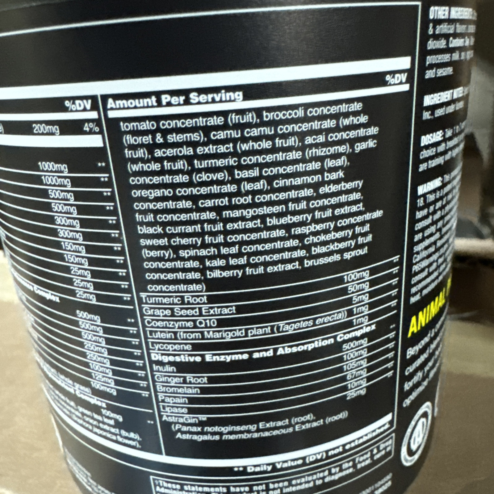 Animal Pak®, Ultimate Foundation, Orange Crush, 14.5 oz (411 g)