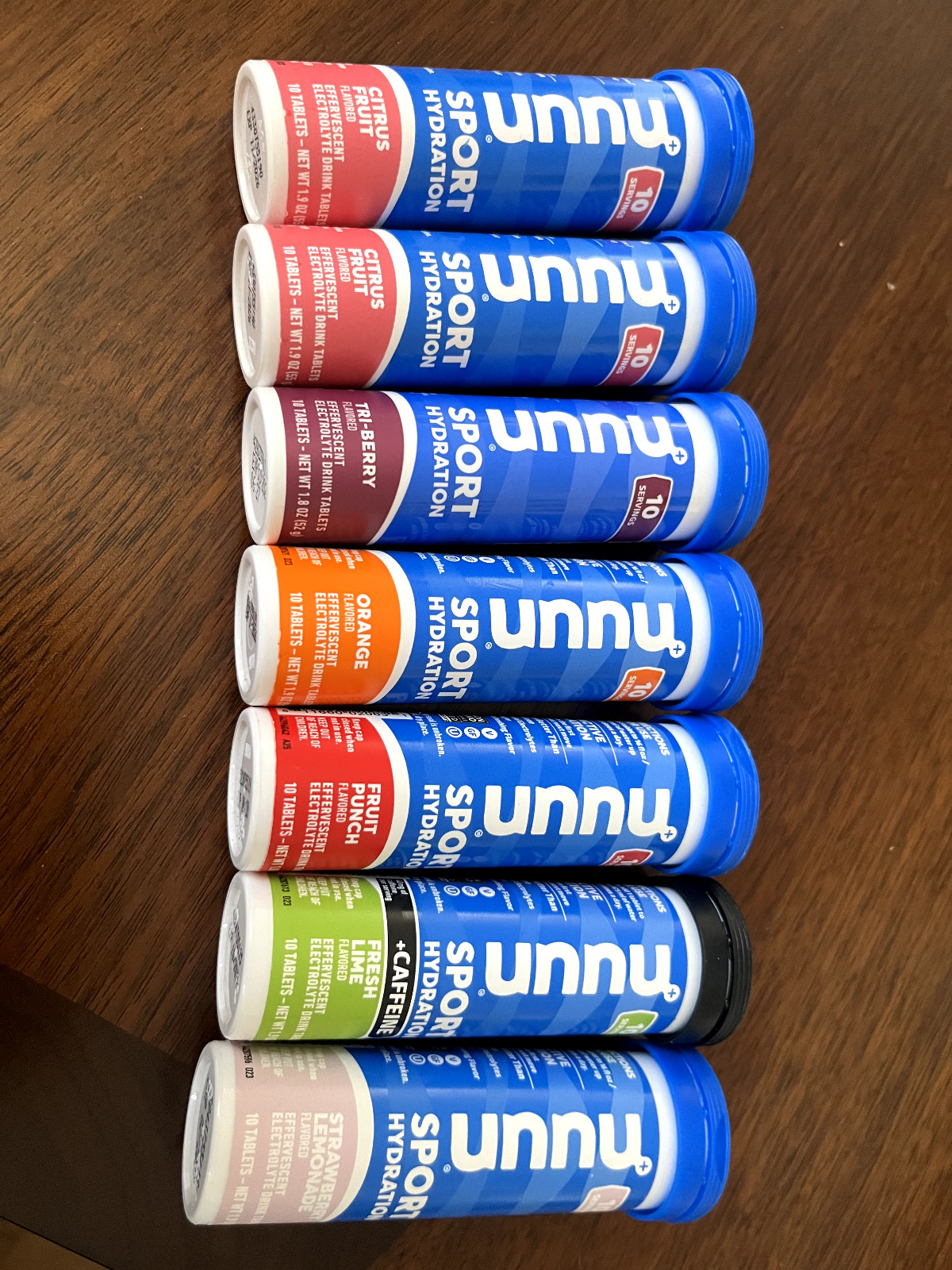 Nuun Sport Hydration Tablets Lot of 7 Citrus, Berry, Orange, Fruit Punch, Lime