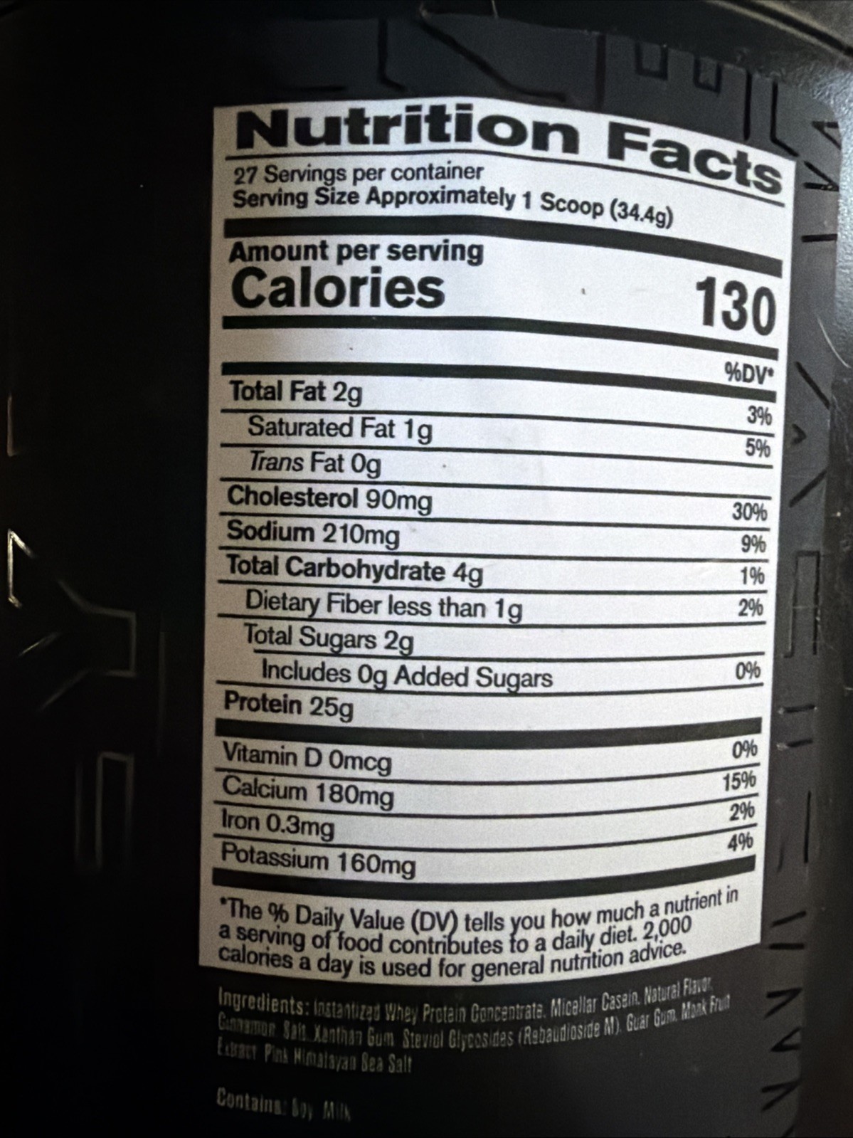 BARE PERFORMANCE NUTRITION BPN Whey Protein Casein Protein Powder Cinnamon Roll