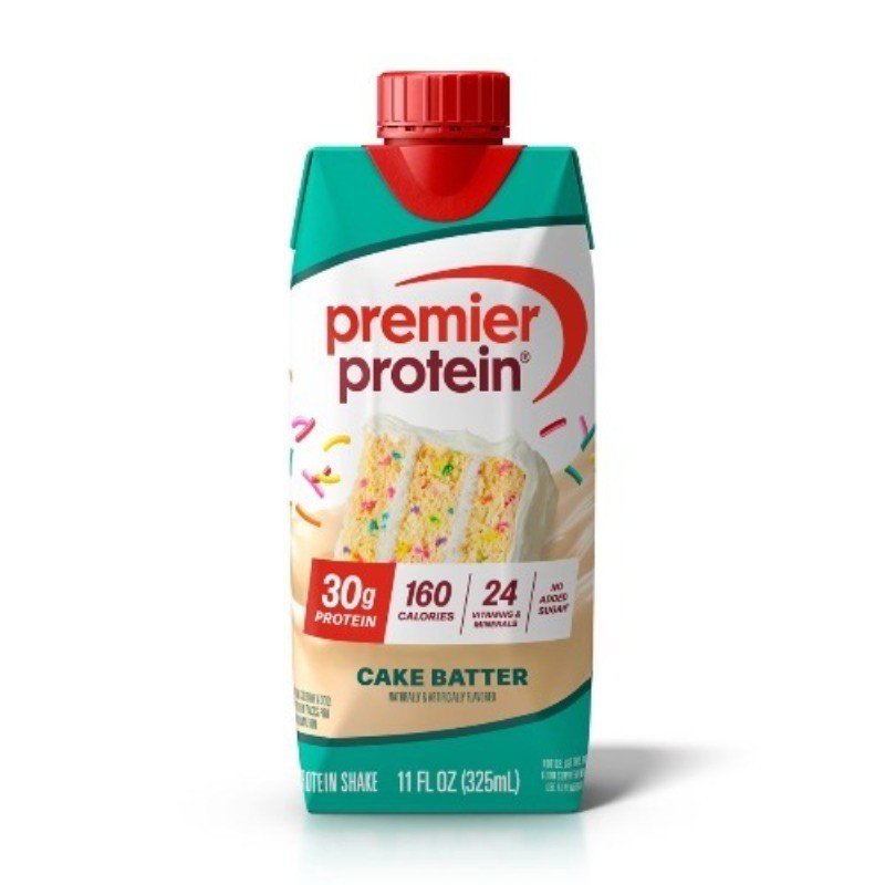 Premier Protein Shake, Cake Batter, Non-Caffeinated, 30g Protein, 4 Ct