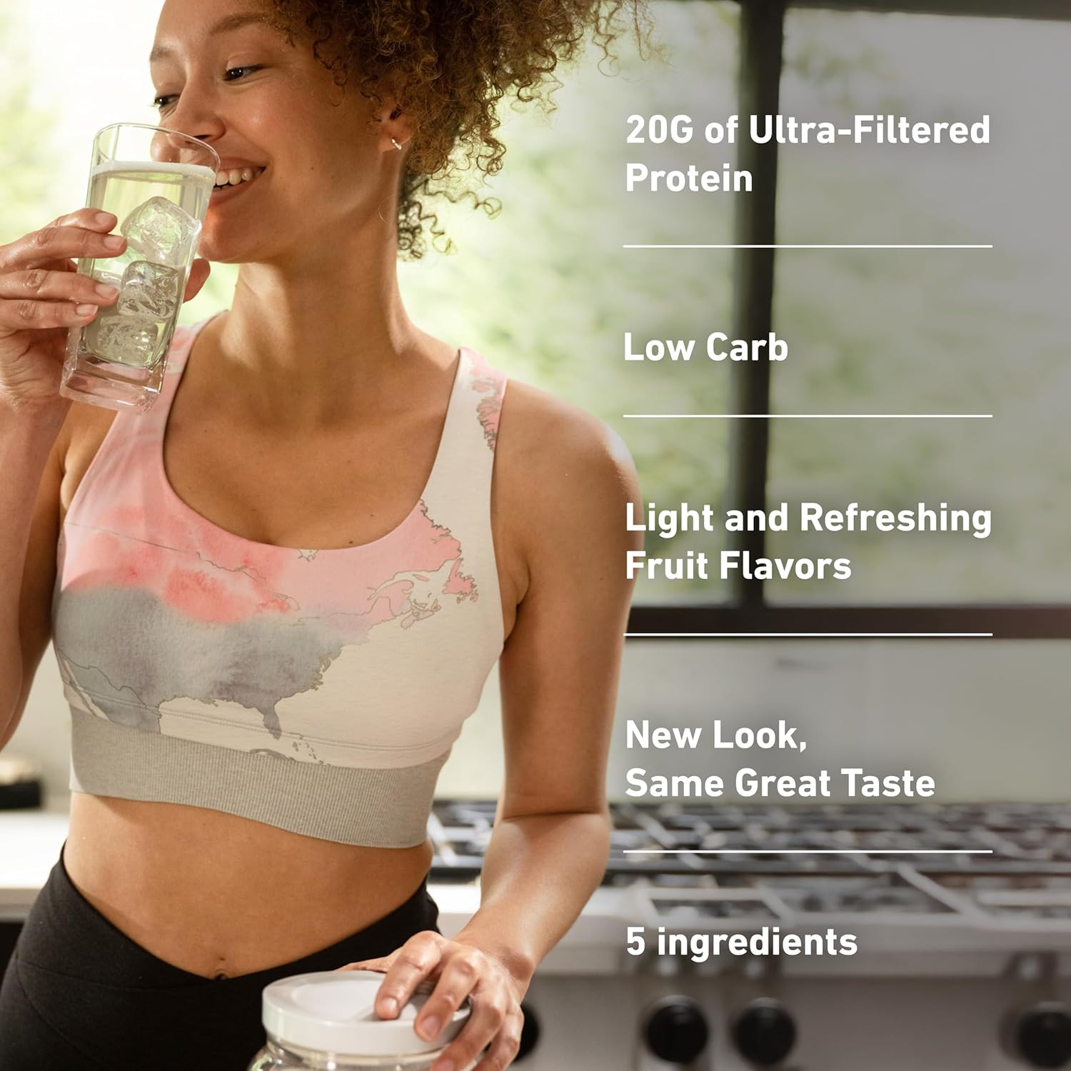 Clear Whey Isolate Protein Powder, Lactose Free, Gluten Free, Naturally Flavored