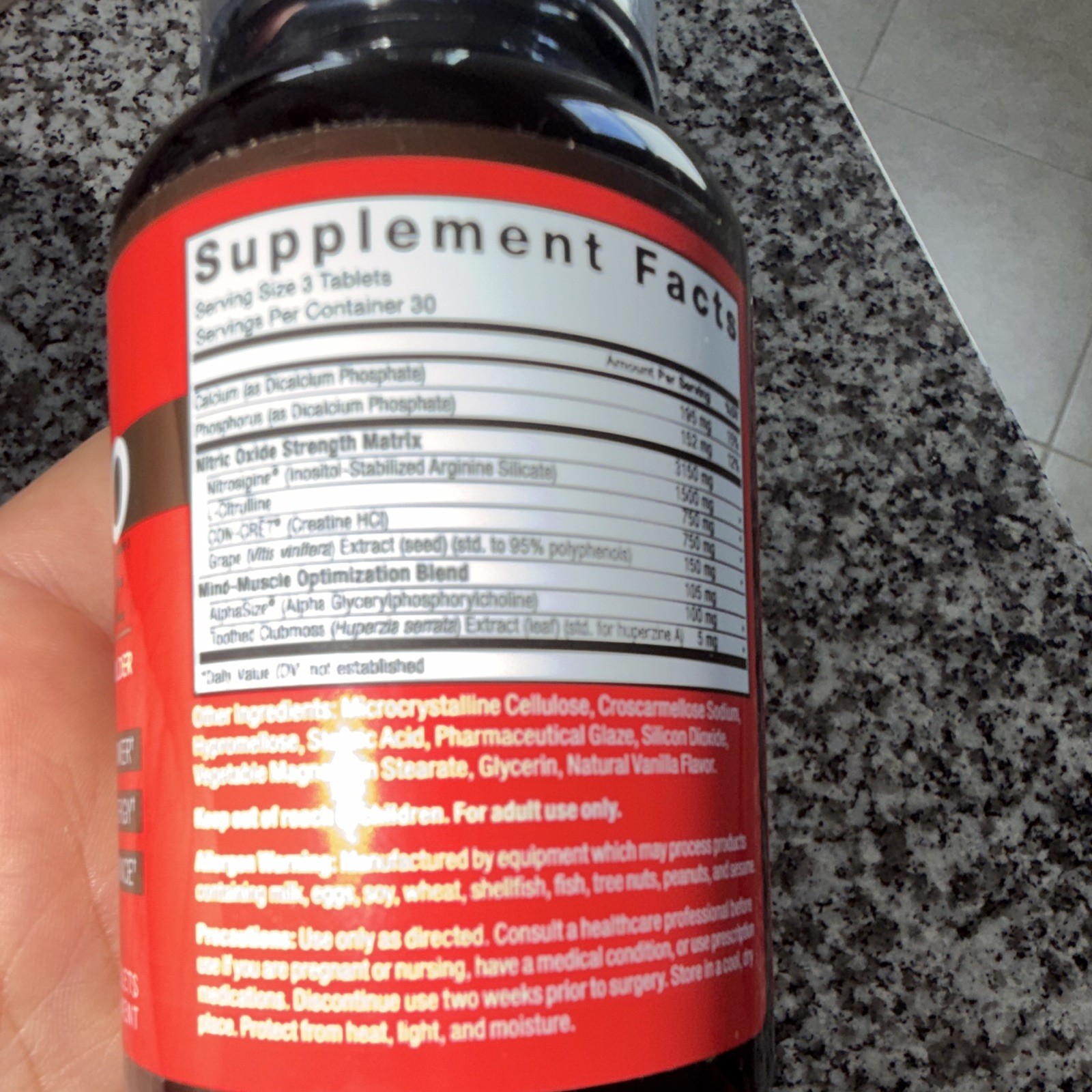 Force Factor Volcano Extreme Muscle Building Supplement Tablets, 90 Count