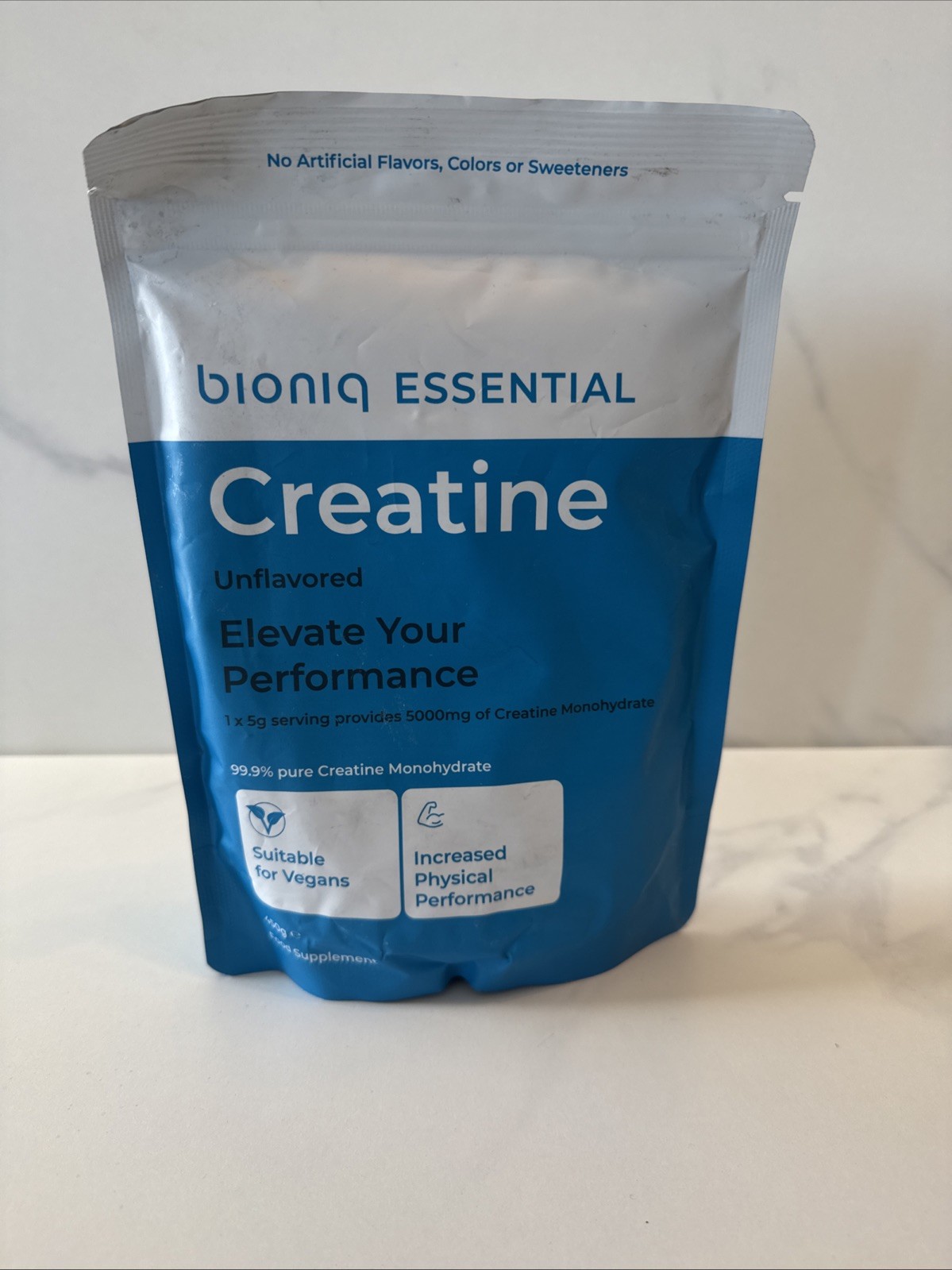 Bioniq Essential CREATINE Unflavored Food Supplement Powder 450g. Exp 02/2027.