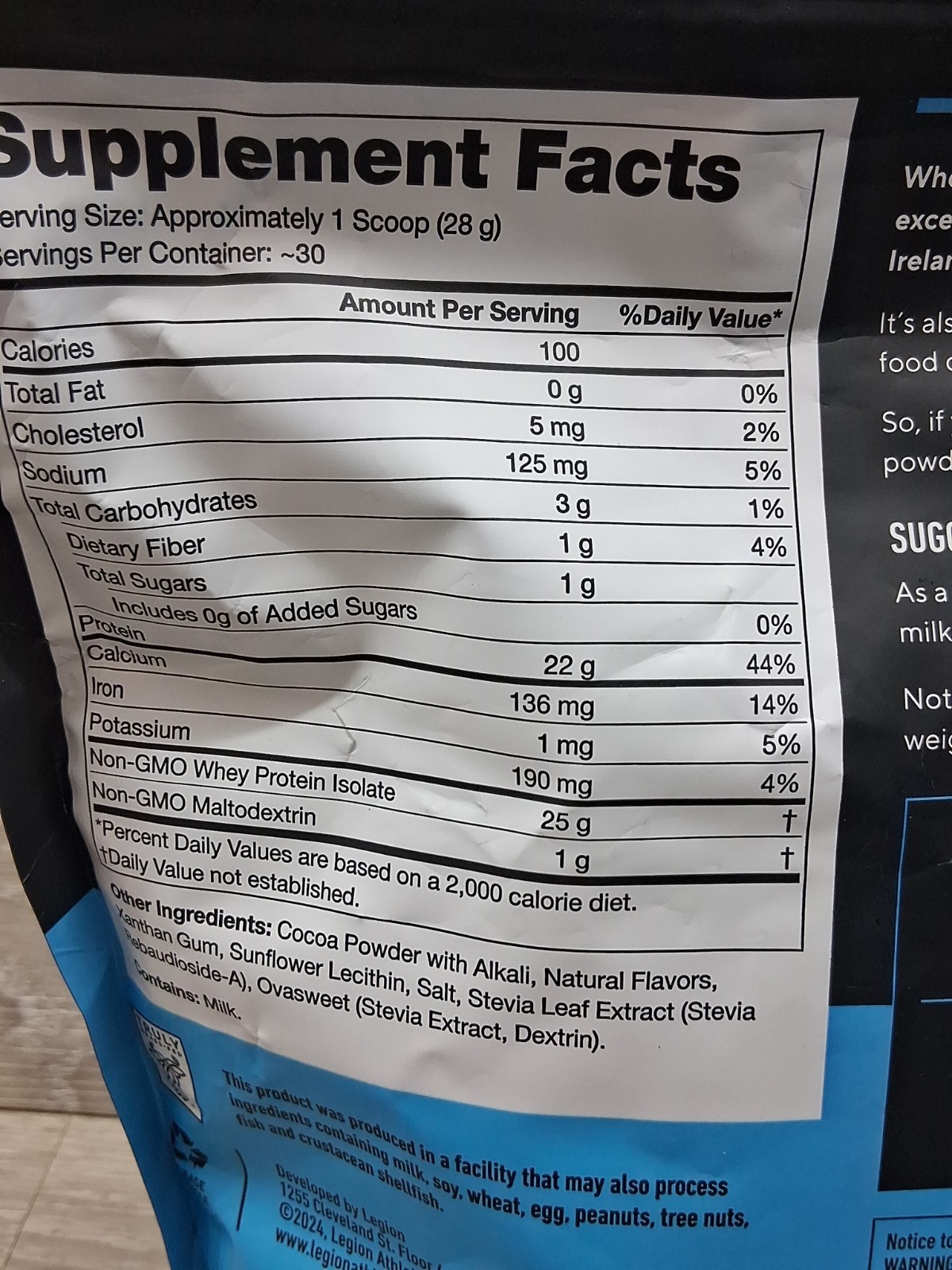 Grass Fed Whey Protein Powder Chocolate 30 Servings No Lactose 100 Pure 07/2026