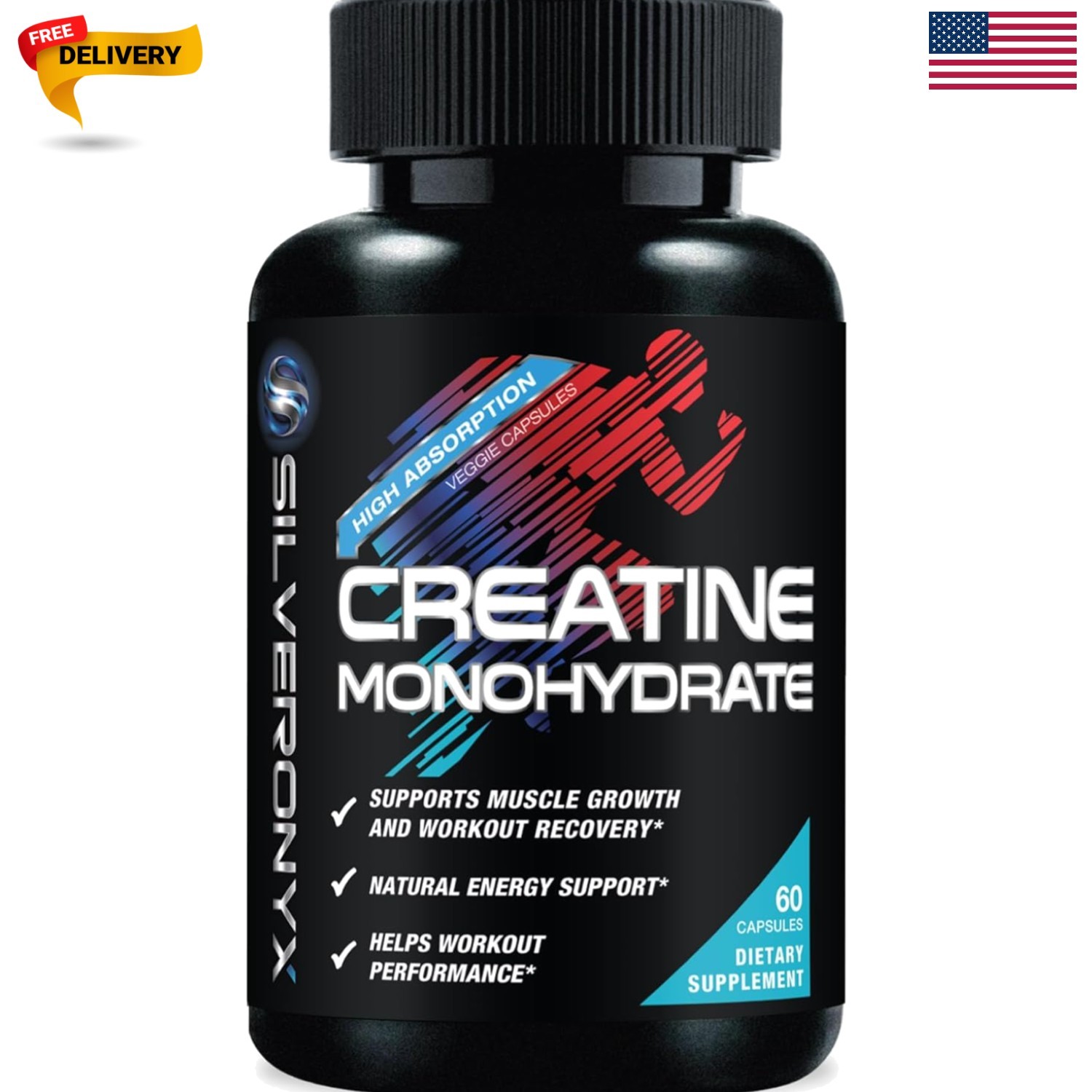 Creatine Monohydrate 3000mg Per Serving – 3X Strength Micronized Creatine Pow…